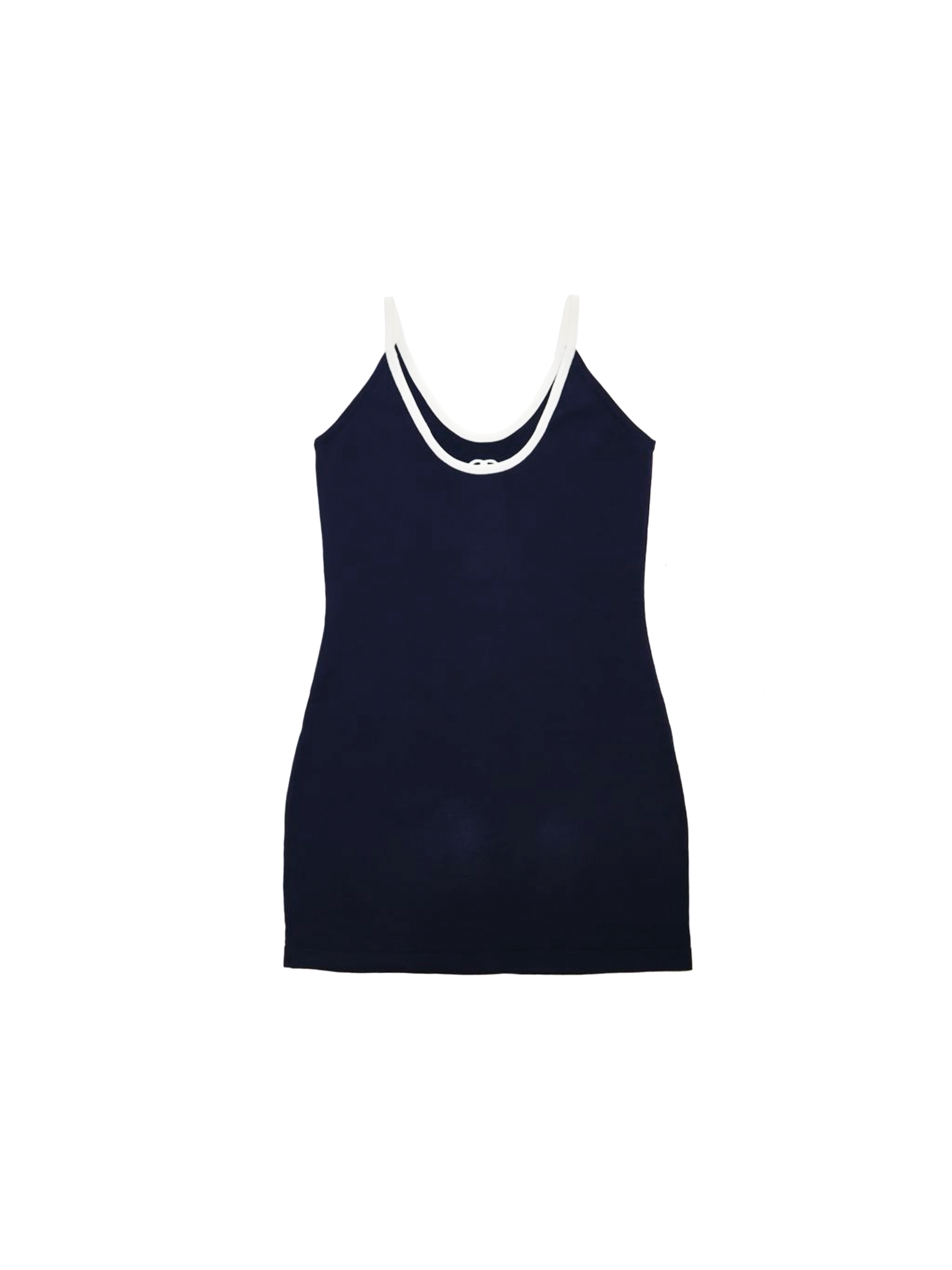 Chanel Ultra Rare Navy Knit Dress/Camisole