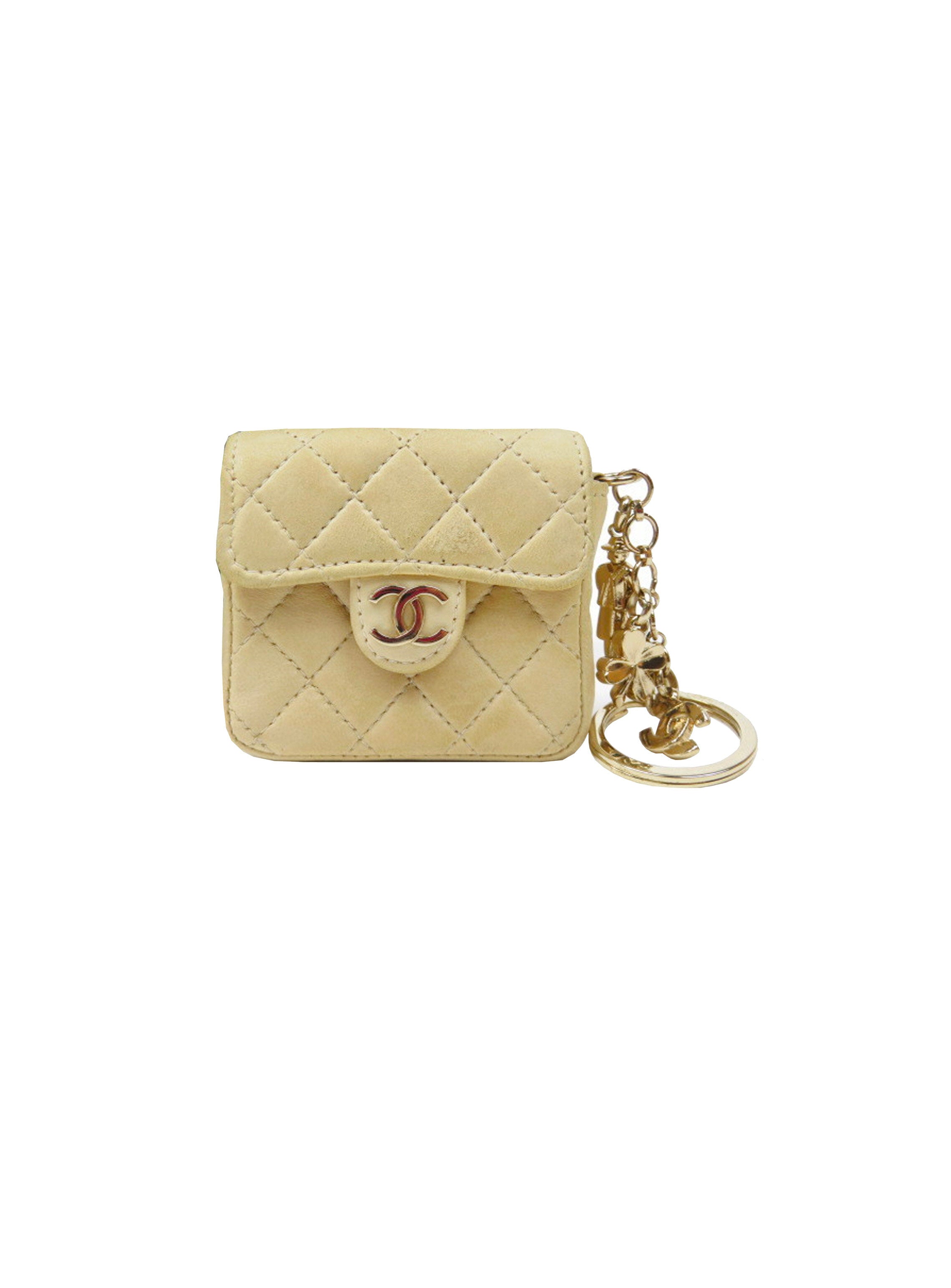 Chanel 2002 Micro Mini Quilted Keychain Flap