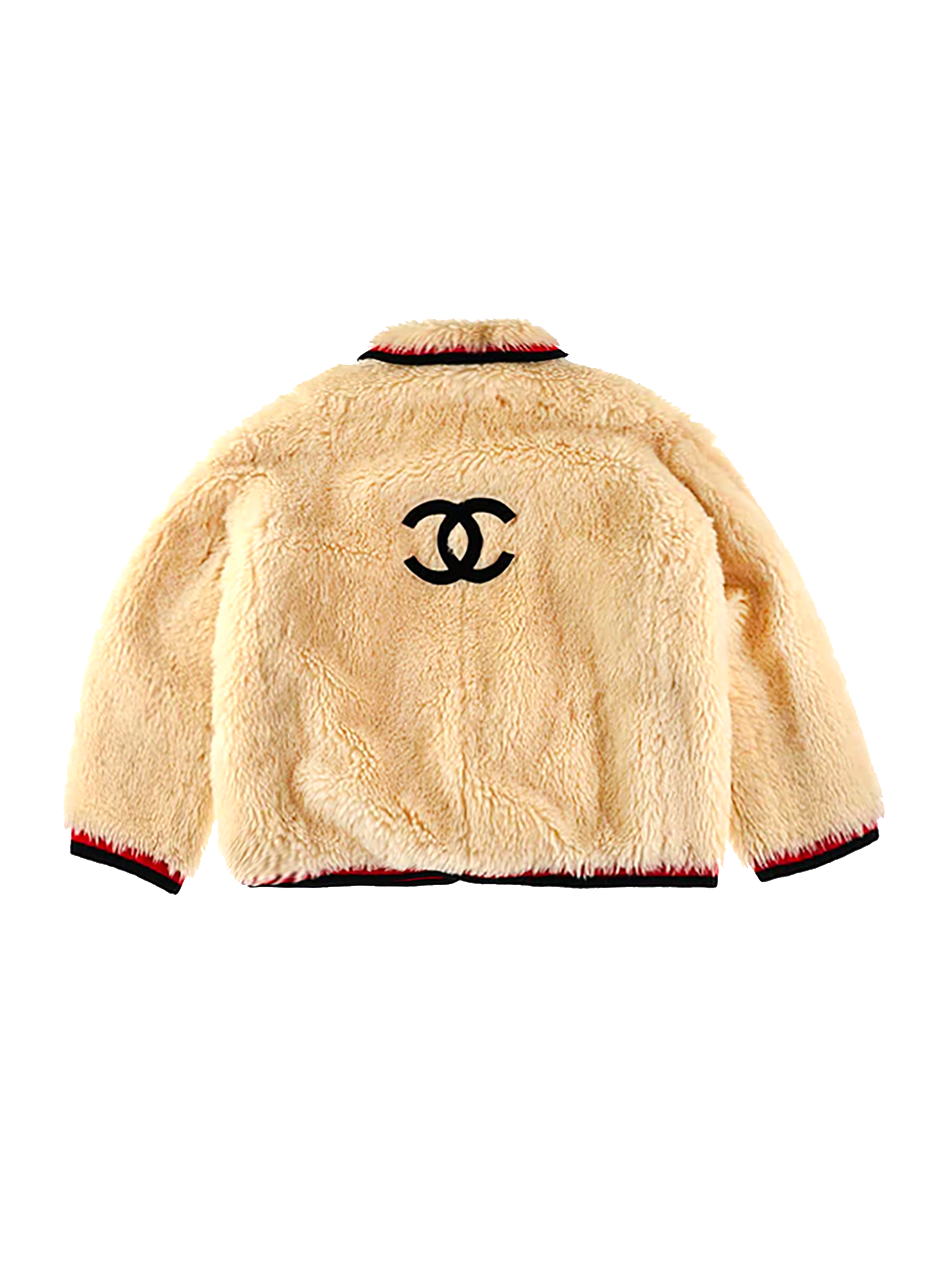 Chanel Rare Alpaca Fur 1994 Fuzzy CC Jacket · INTO