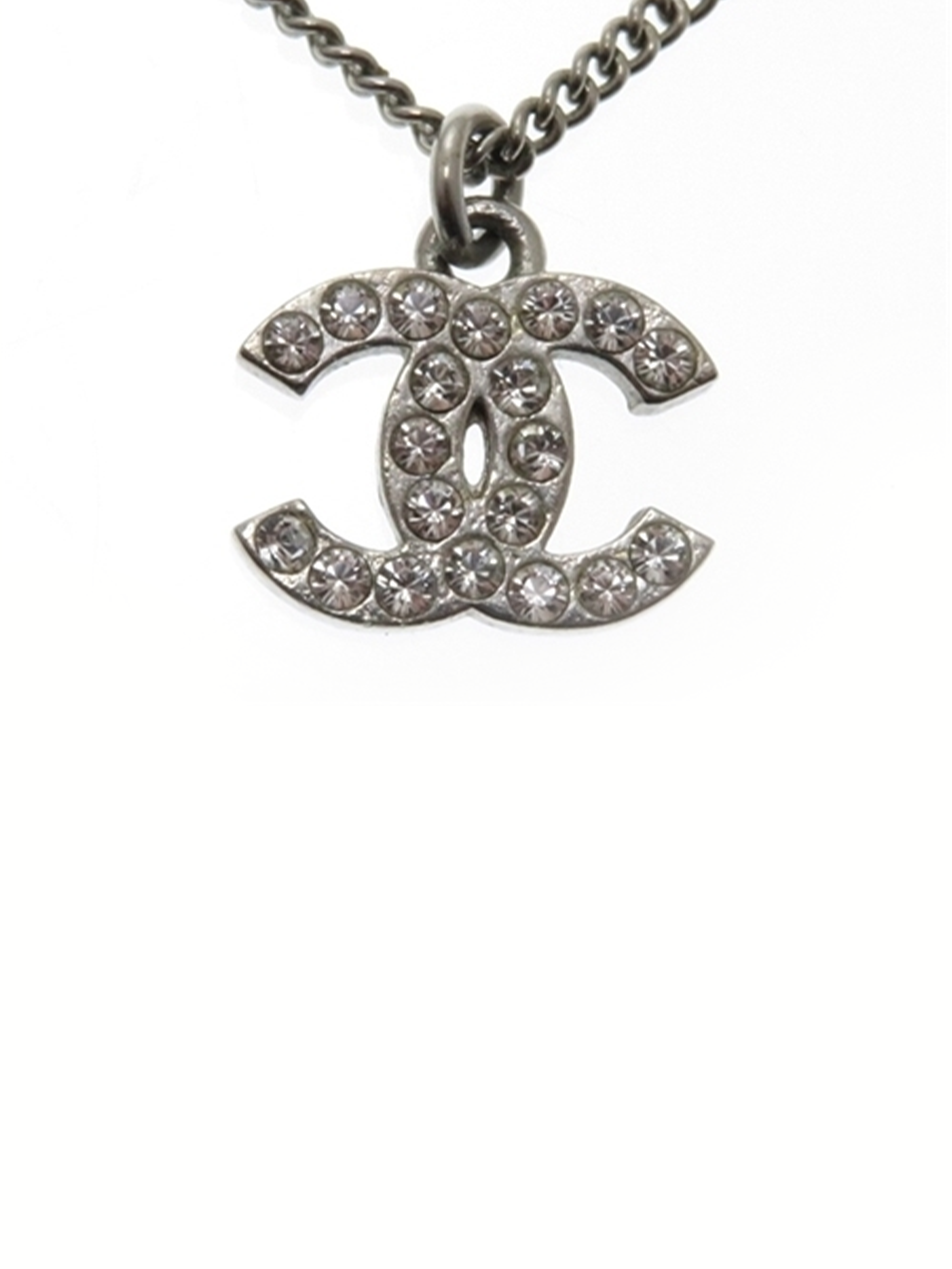 Chanel Silver Gemstone Necklace · INTO