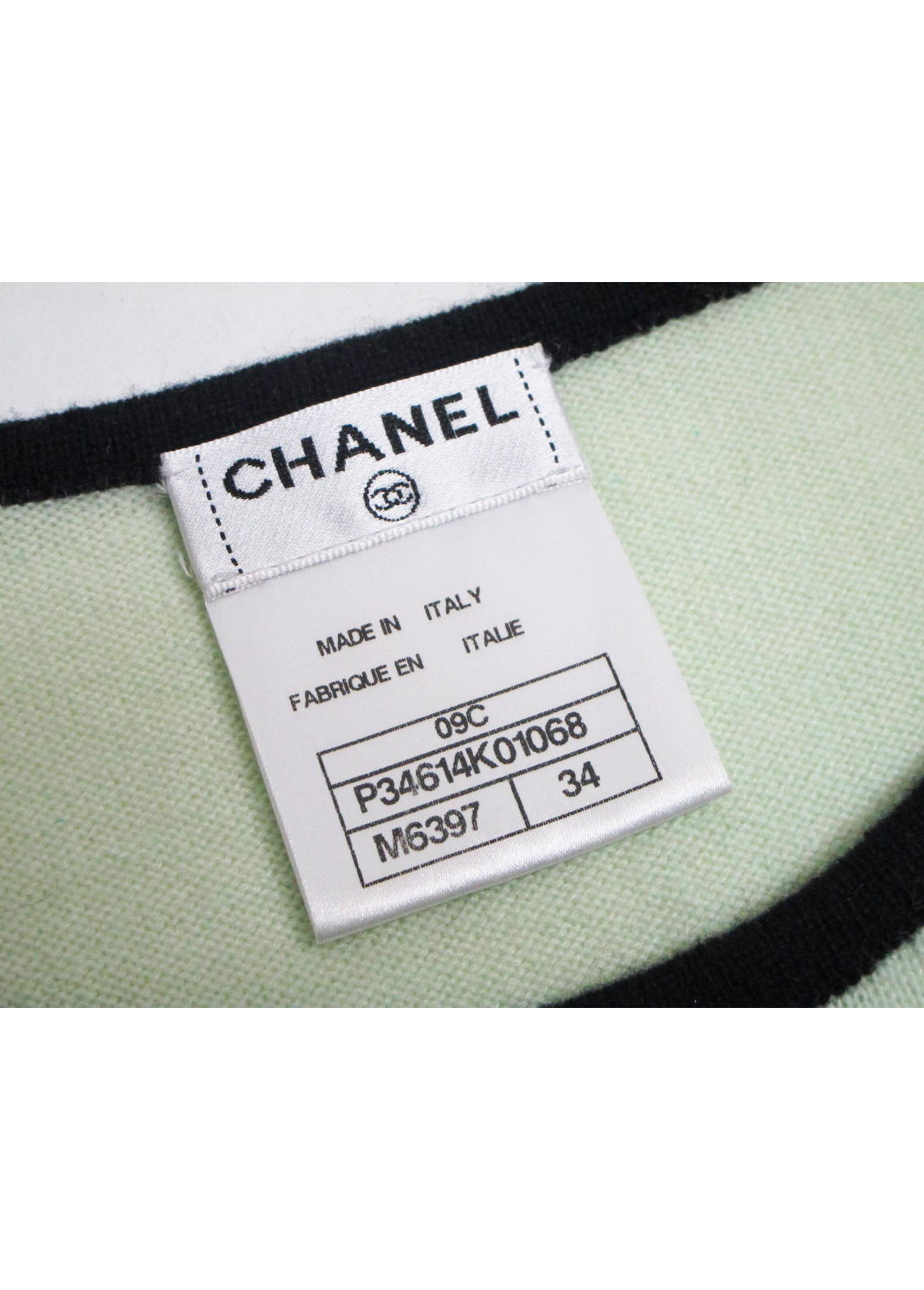 Chanel Cruise 2009 Runway Knit Green Dress