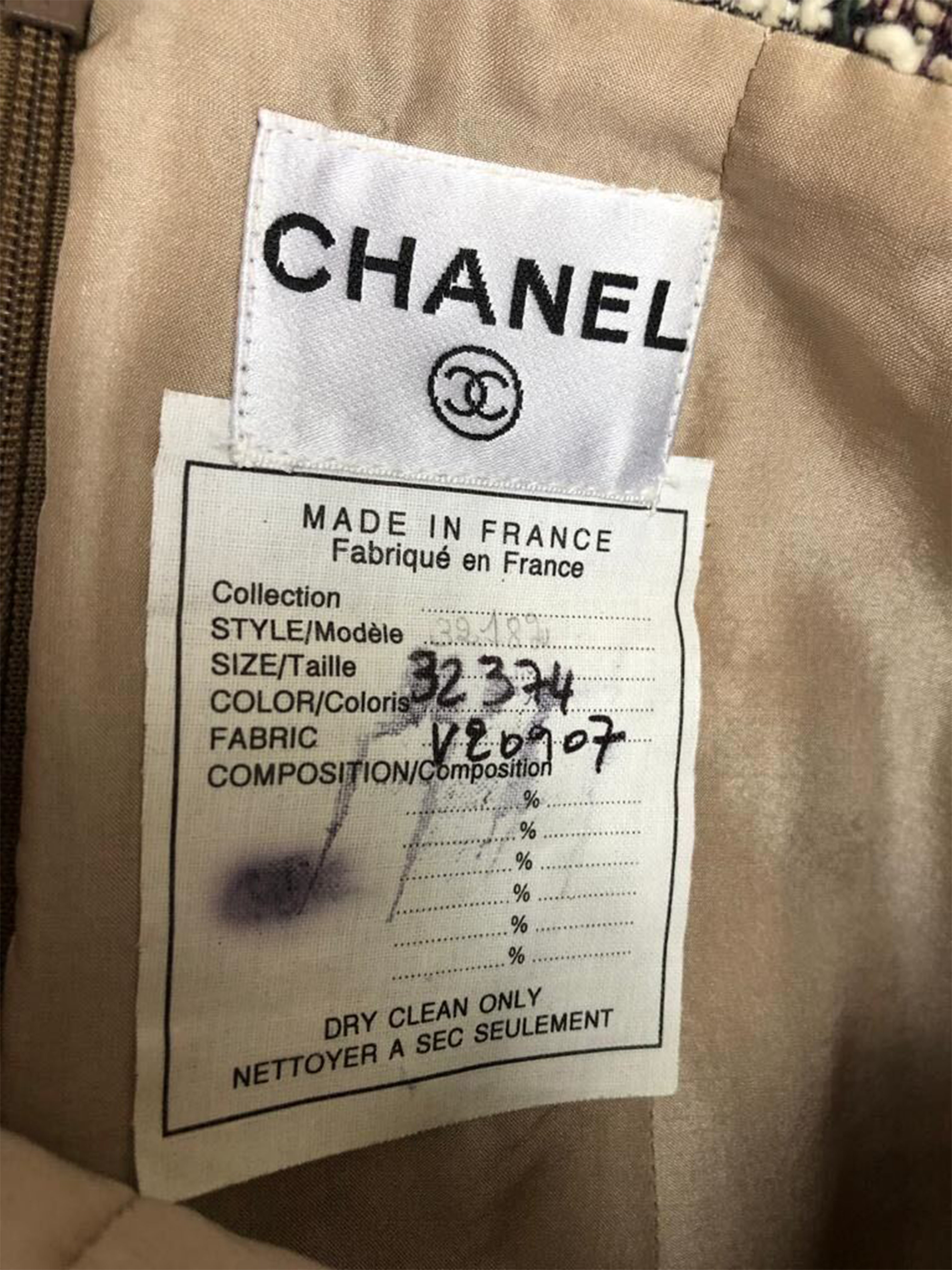 Chanel Runway Sample Tweed Pencil Skirt