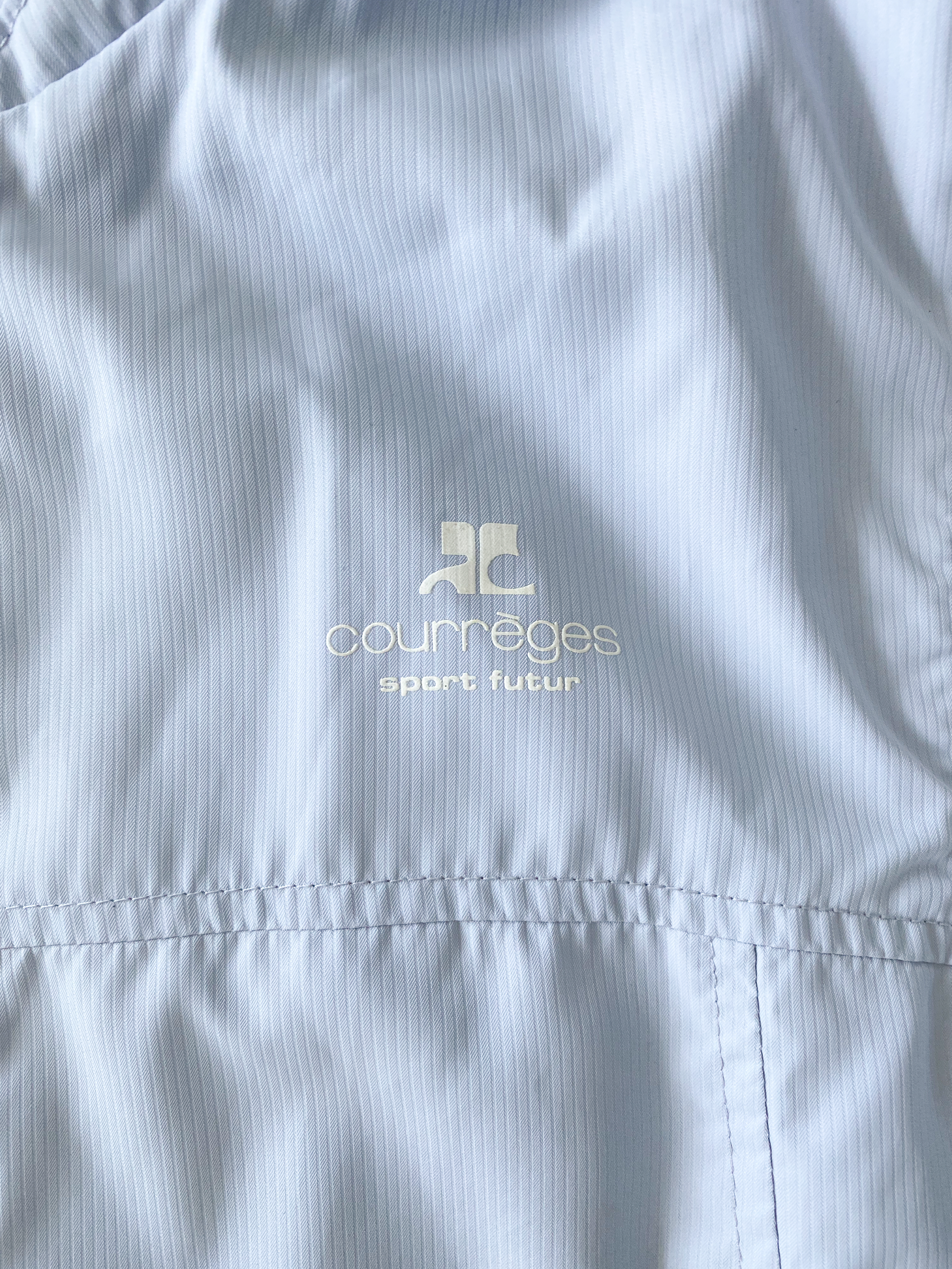 Courrèges 1990s Nylon Blue Bomber