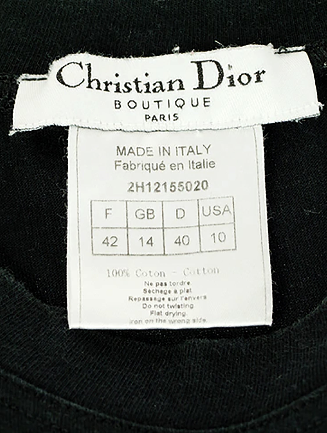 Christian Dior 2000s Dior Addict Black T-Shirt · INTO