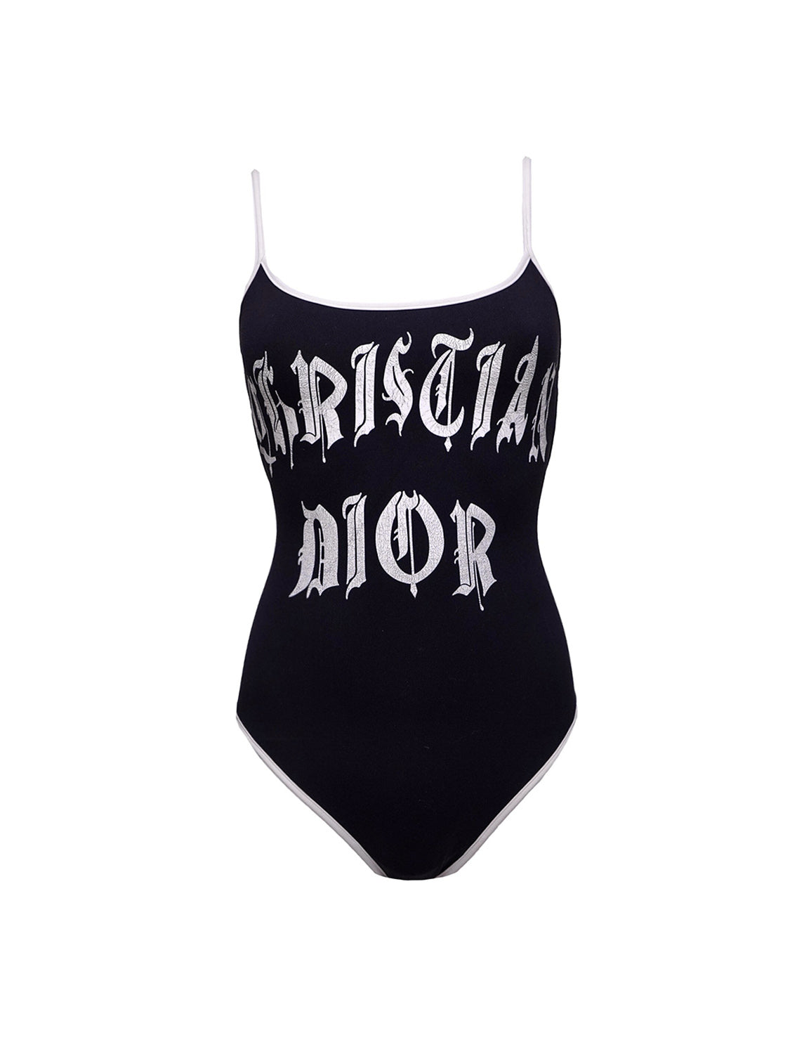 Christian Dior 2000s Galliano Gothic One Piece Swimsuit · INTO