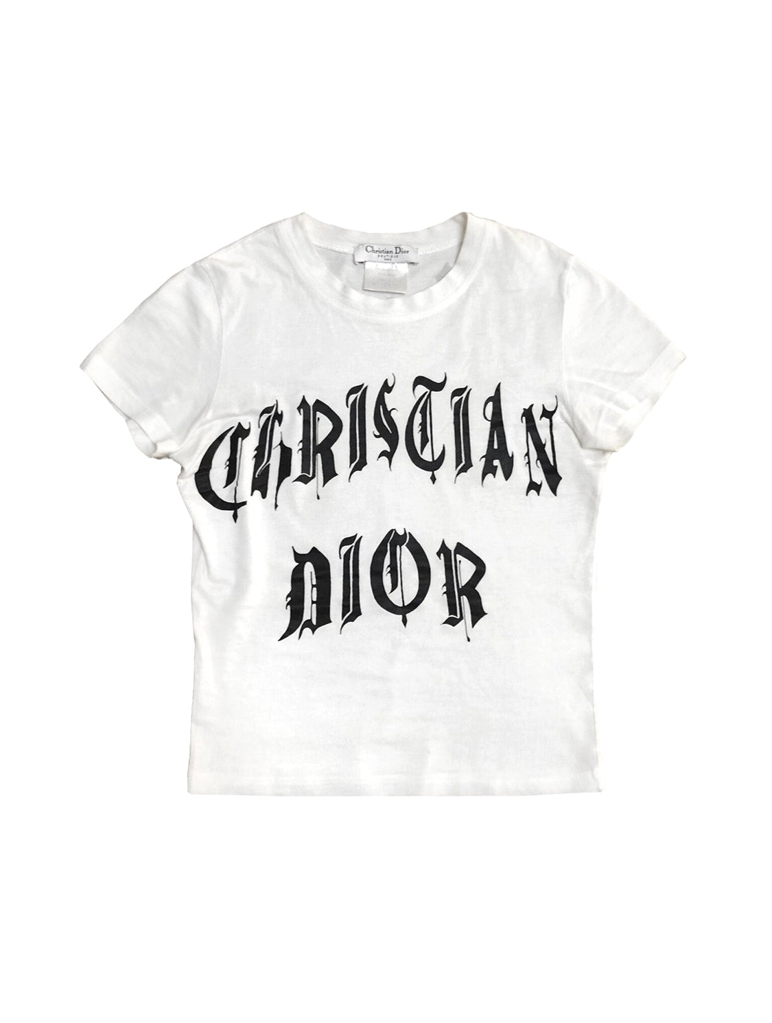 Christian Dior by John Galliano Logo Tank with Gothic Font