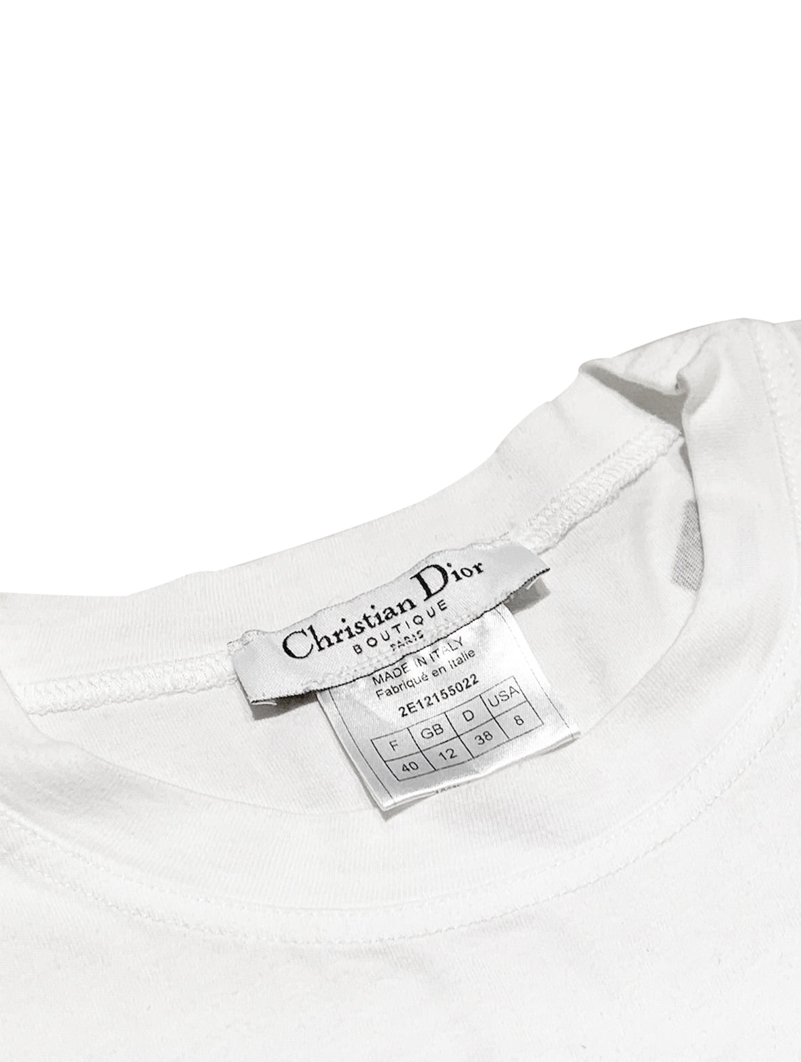 Christian Dior 2000s Gothic White T-Shirt · INTO