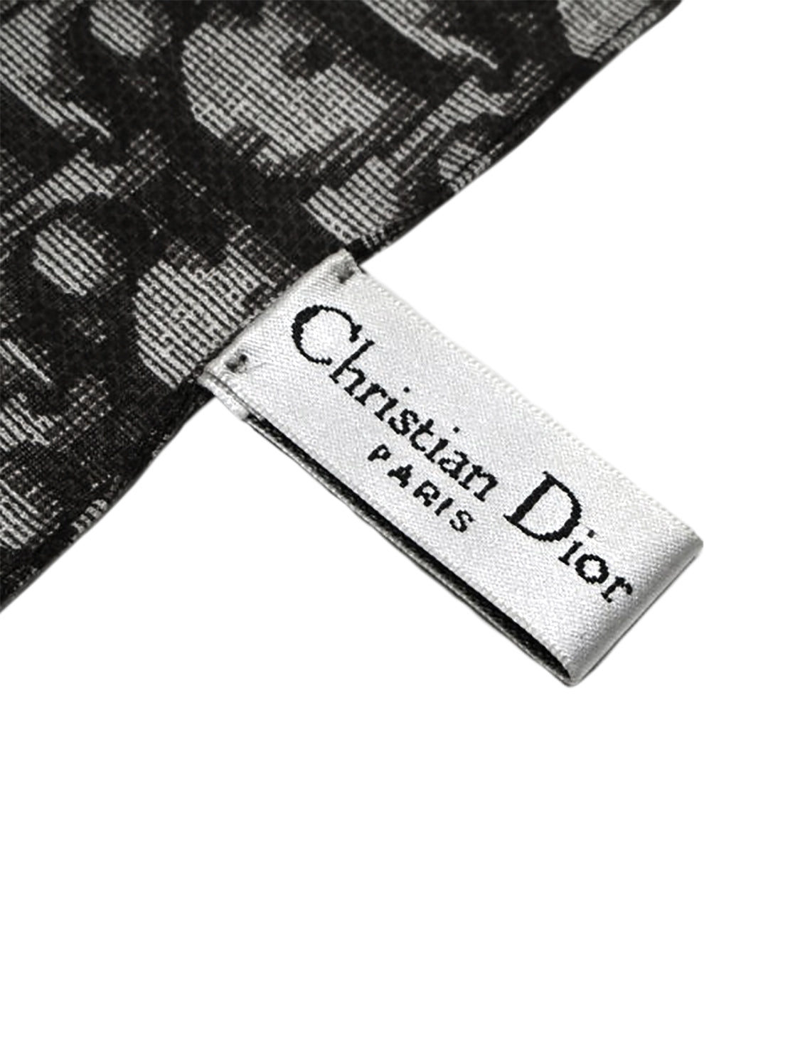 Christian Dior 2000s Black Monogram Scarf · INTO