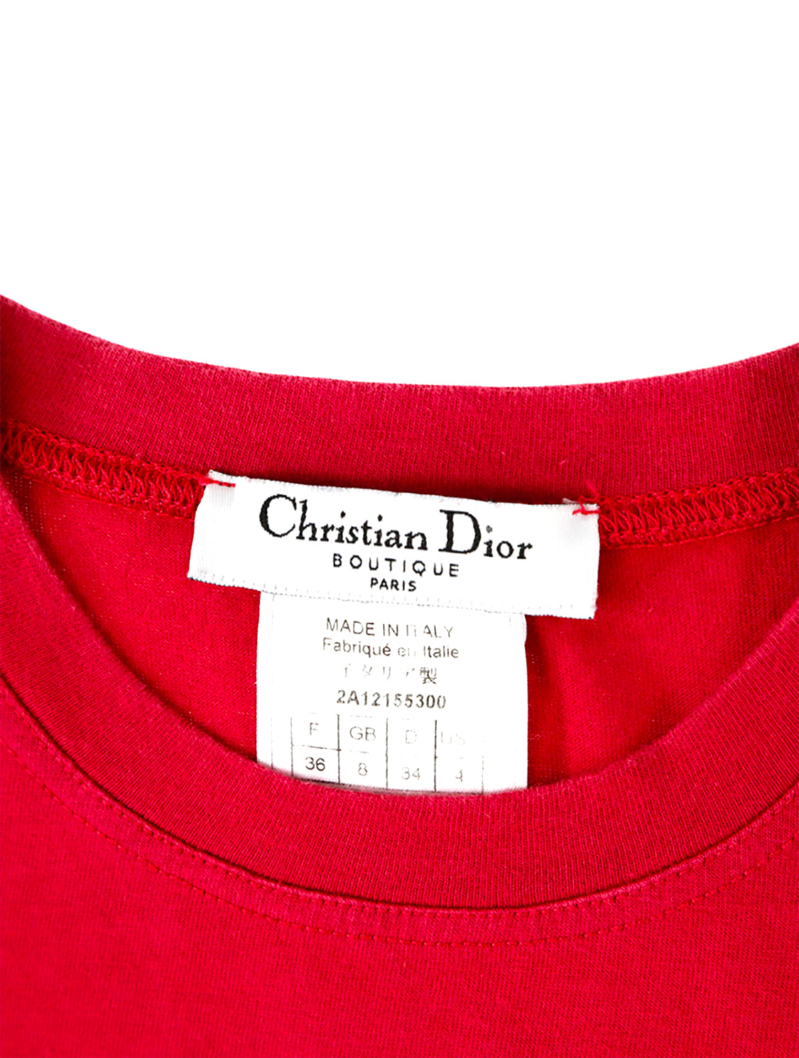 Christian Dior 2000s J'adore Dior Red and Yellow Tank