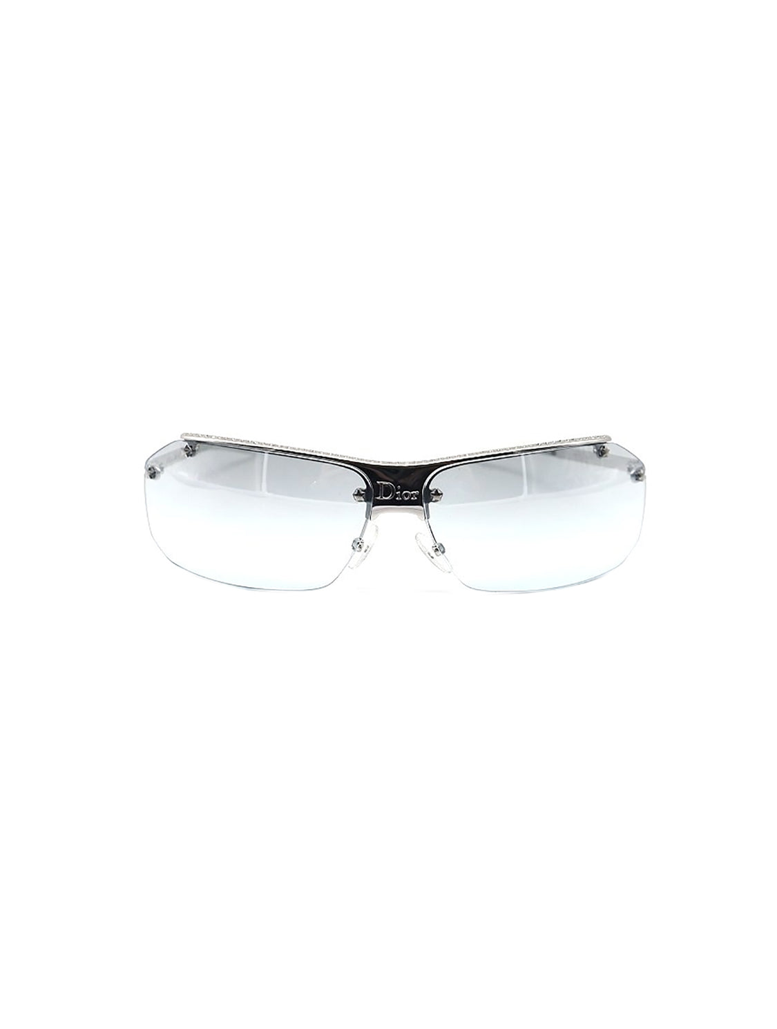 Christian Dior 2000s Silver Frameless Sunglasses