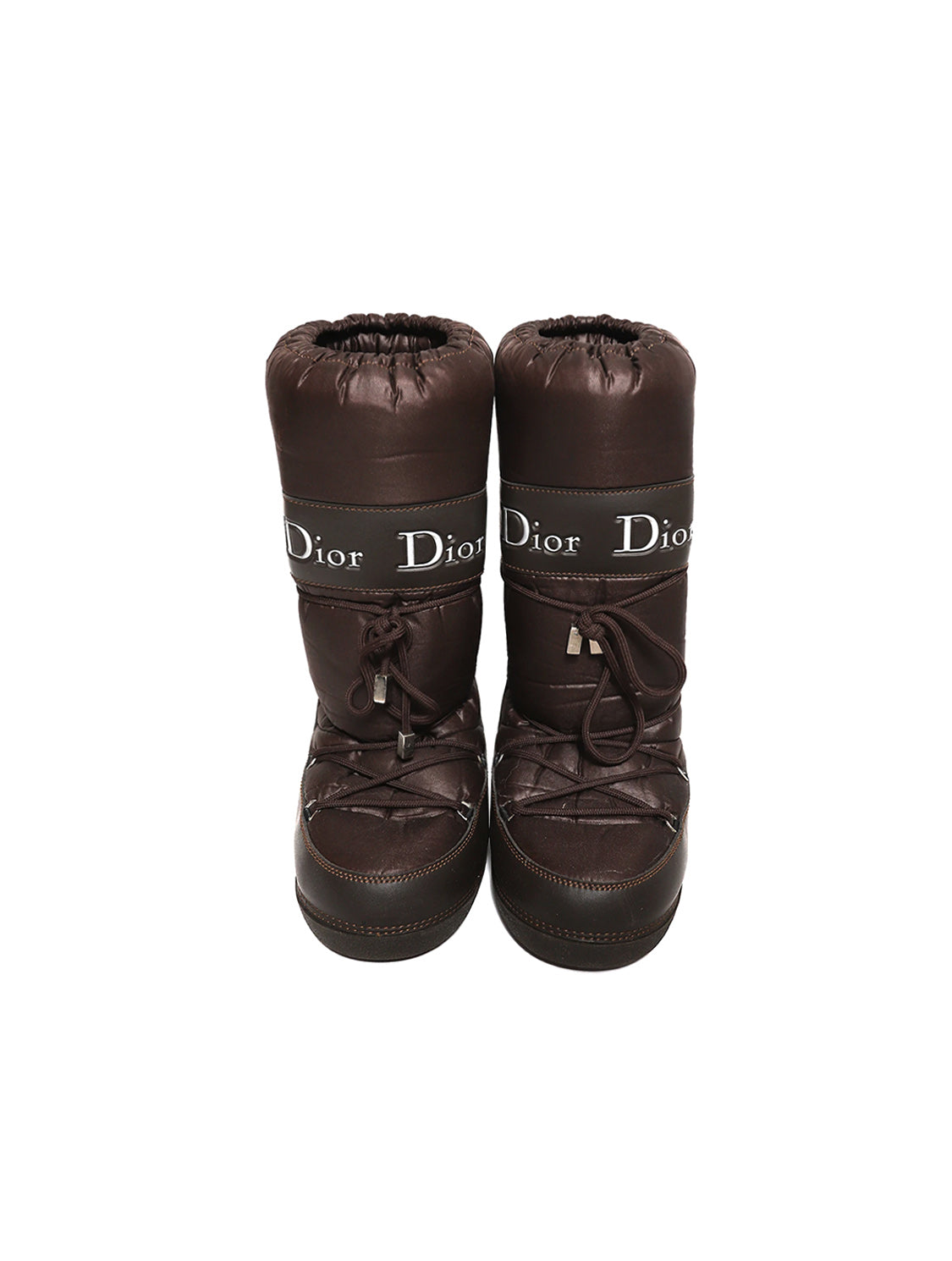 Christian Dior 2000s Nylon Brown Moon Boots · INTO