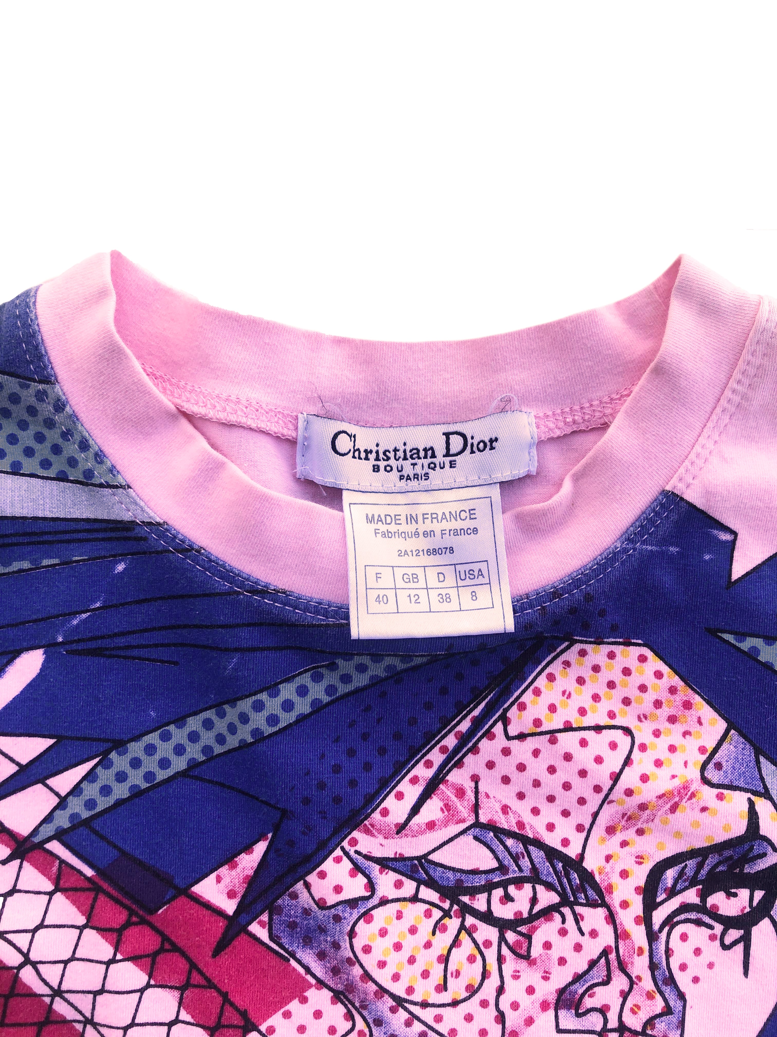 Christian Dior 2000s Superwoman Graphic Long Sleeve