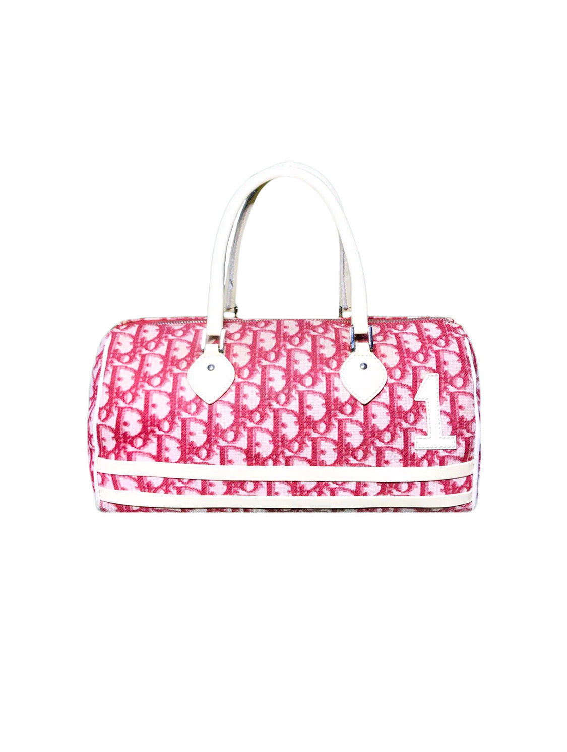 Christian Dior 2000s Dark Pink Trotter Handbag