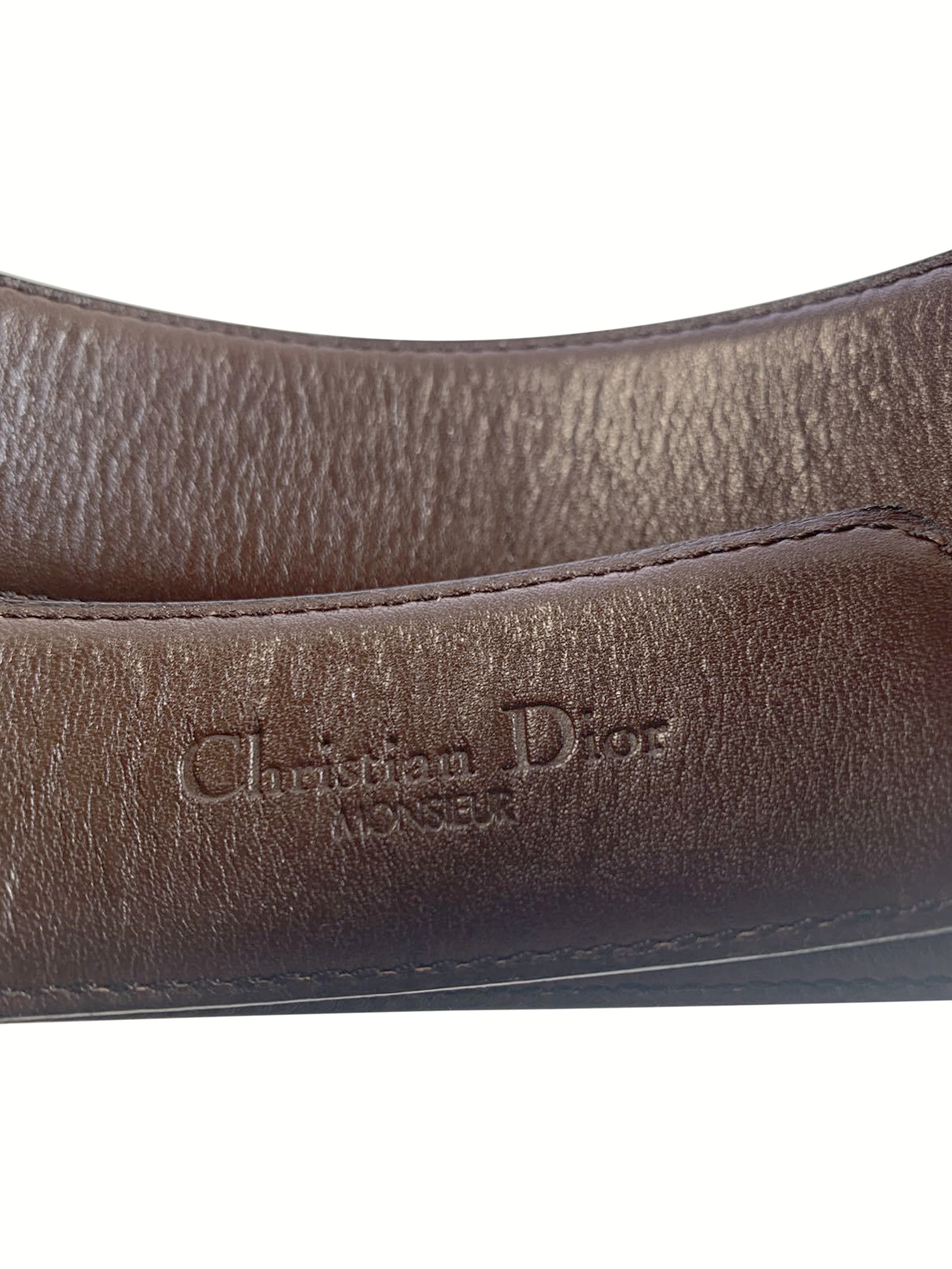 Christian Dior 2000s Black Leather Belt