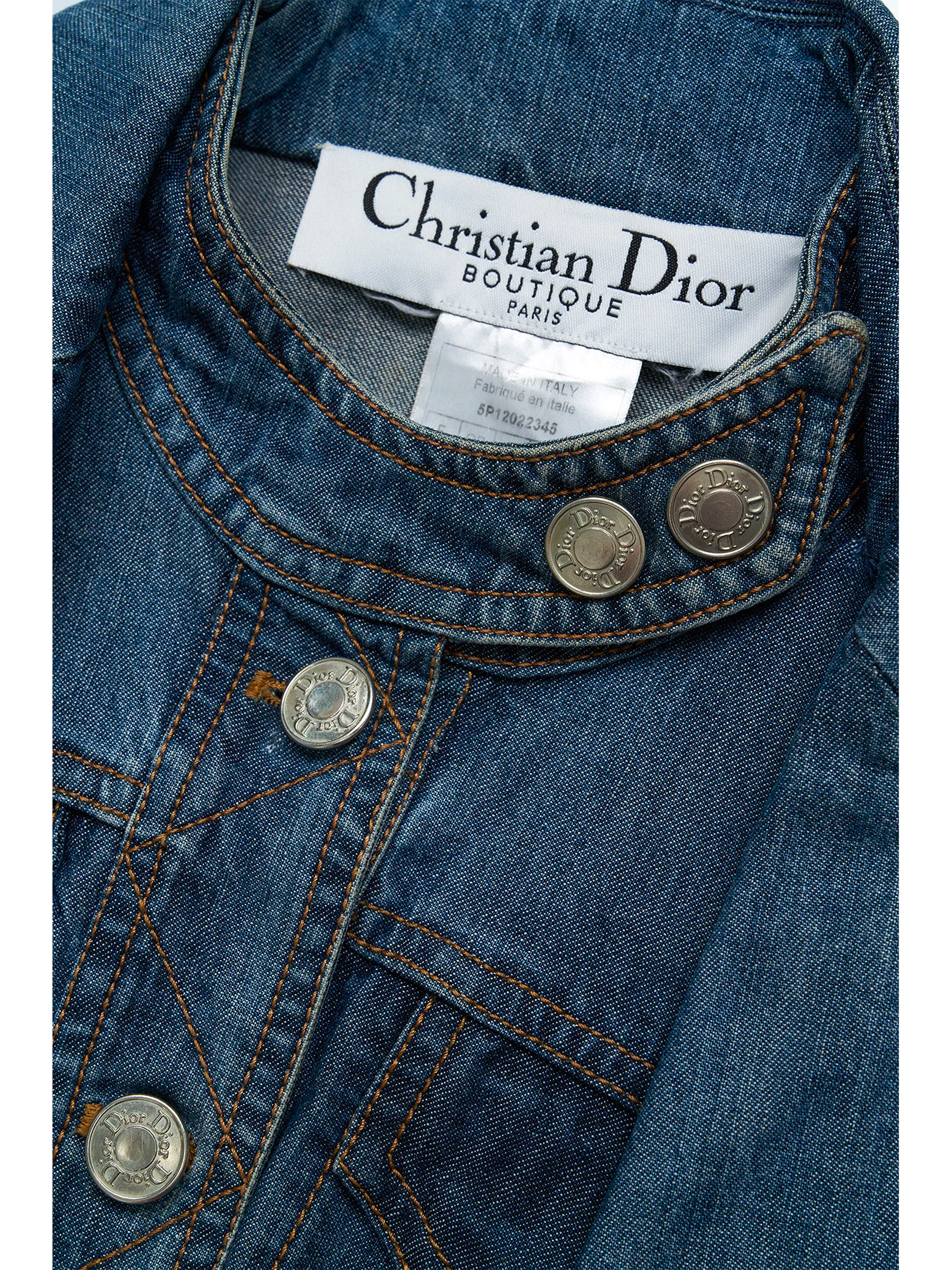 Christian Dior by John Galliano Spring 2005 Denim Blazer