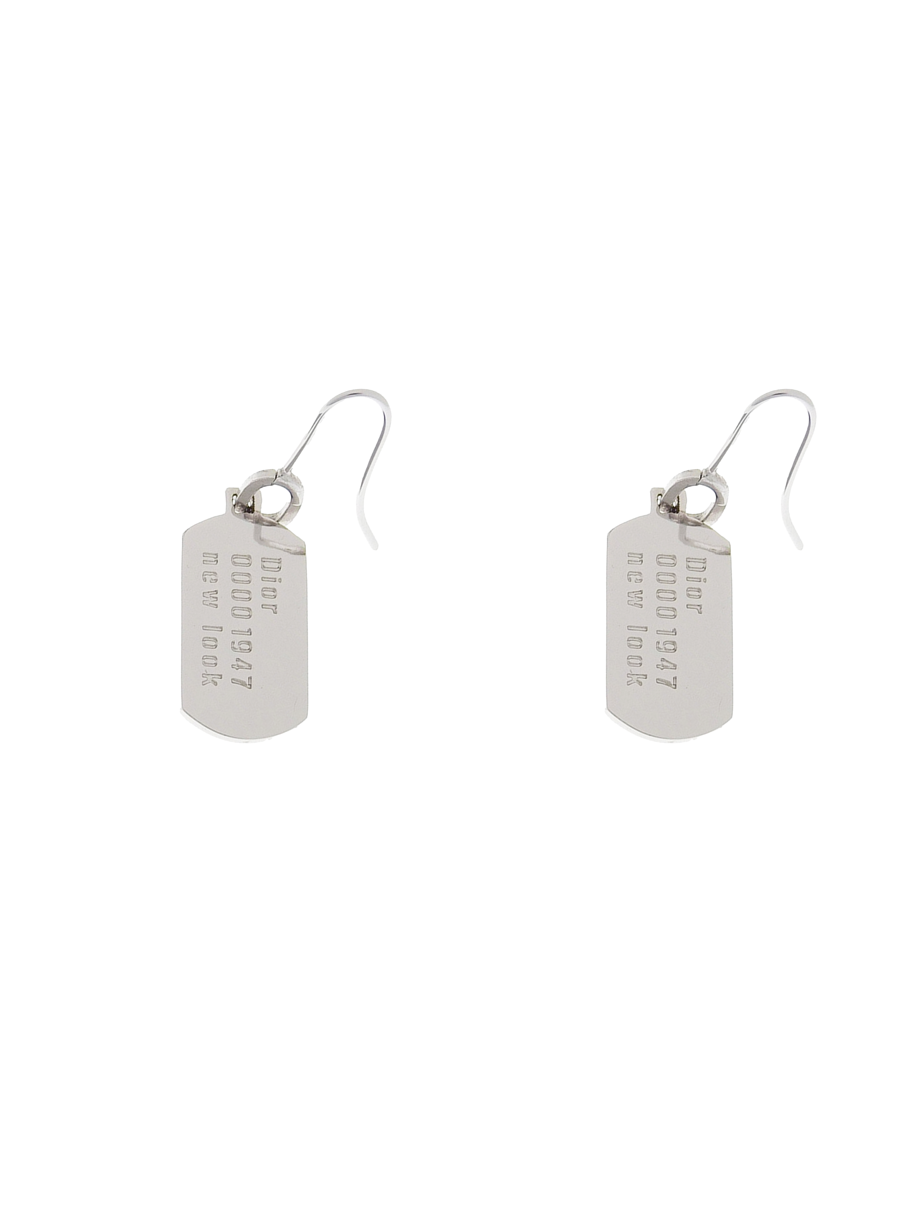 Christian Dior 2005 Dog Tag Earrings