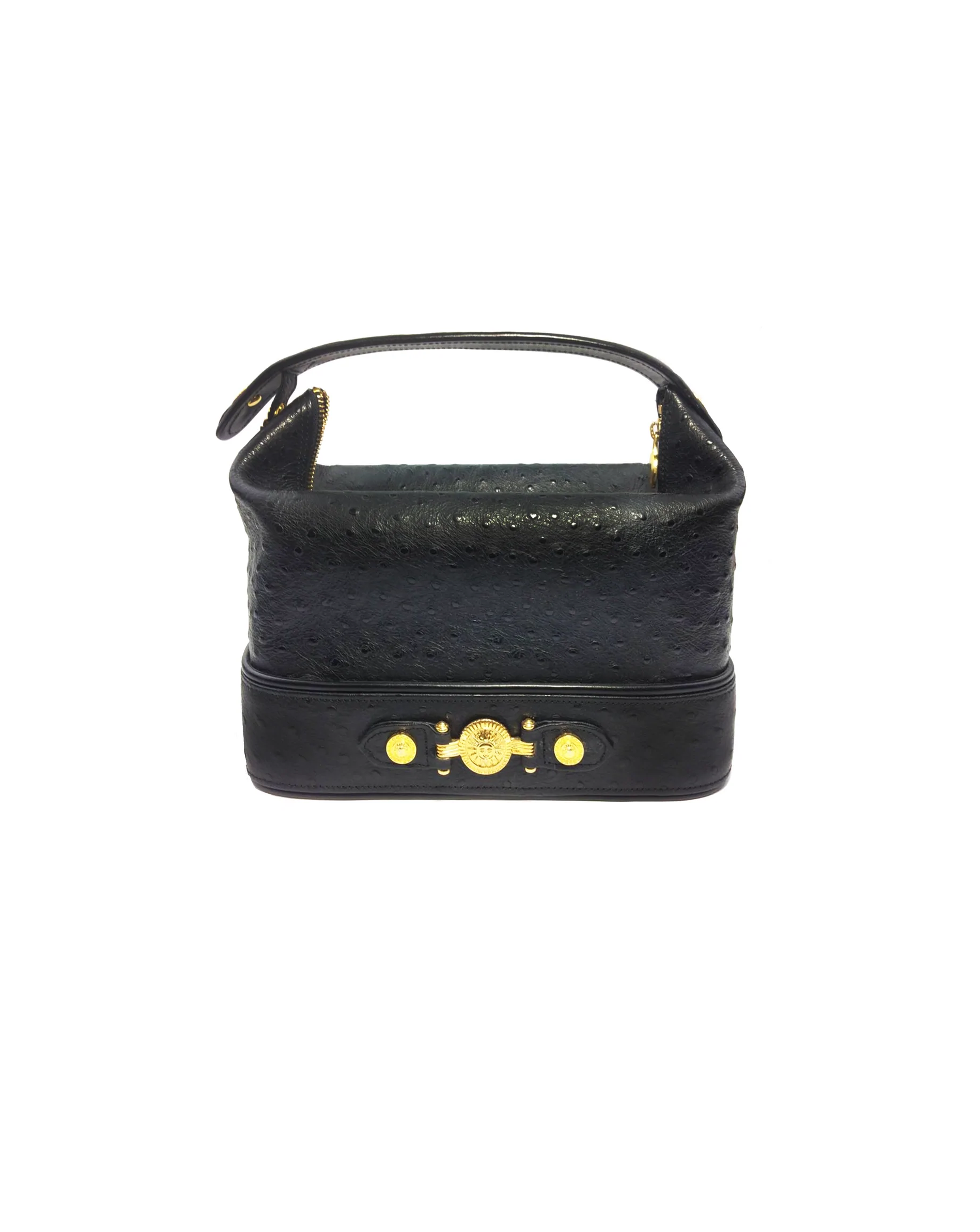 Leather bag Versace Yellow in Leather - 36487926