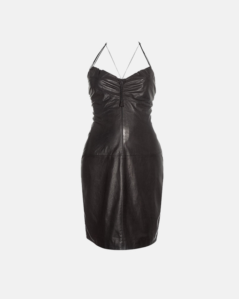 Gucci Tom Ford 2000s Leather Strappy Dress