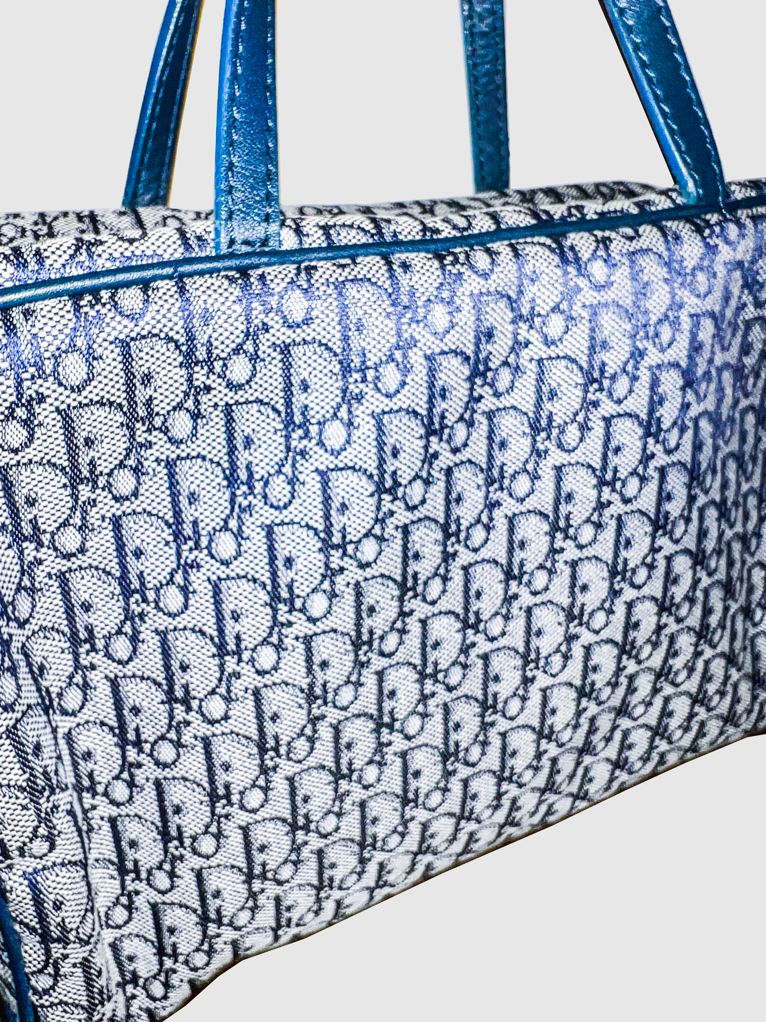 Christian Dior Diorissimo Oblique Large Navy Boston Trotter Weekender Bag