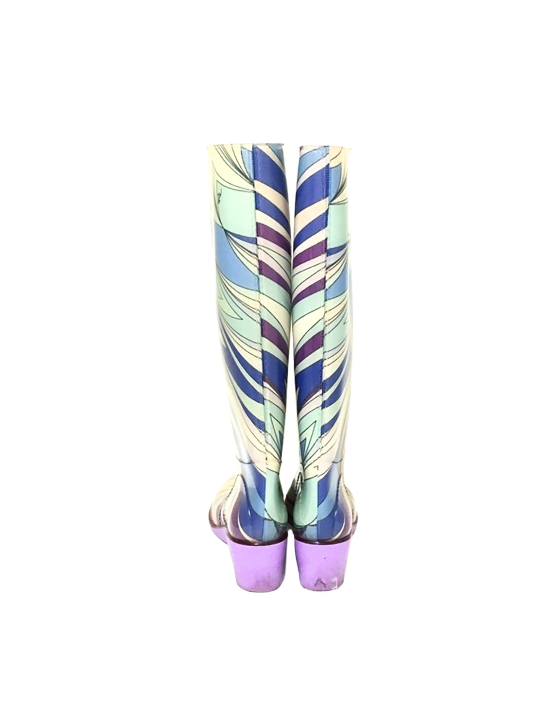 Louis Vuitton Colorblock Pattern Rain Boots