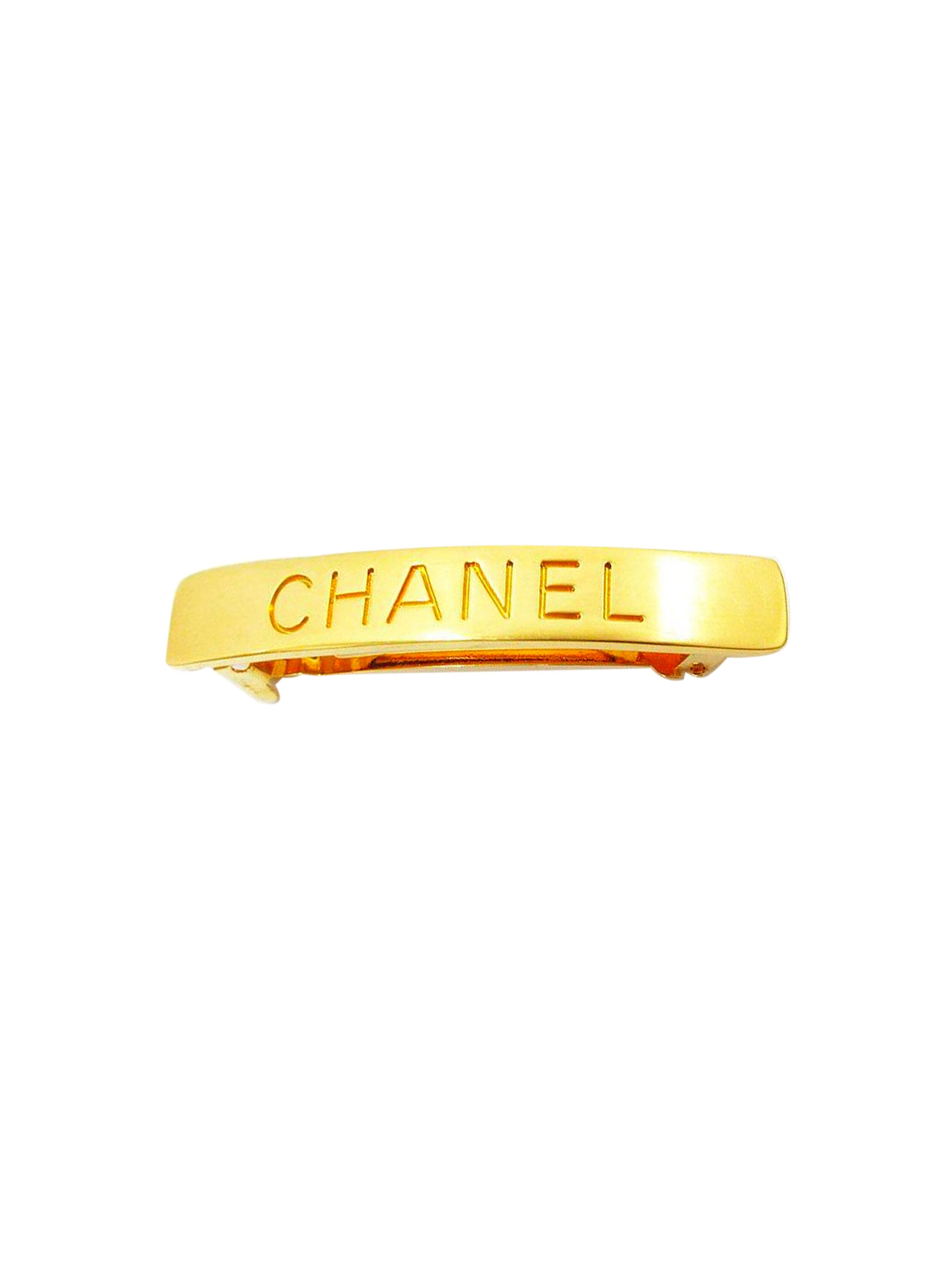 Chanel 2000s Rare Gold Barrette