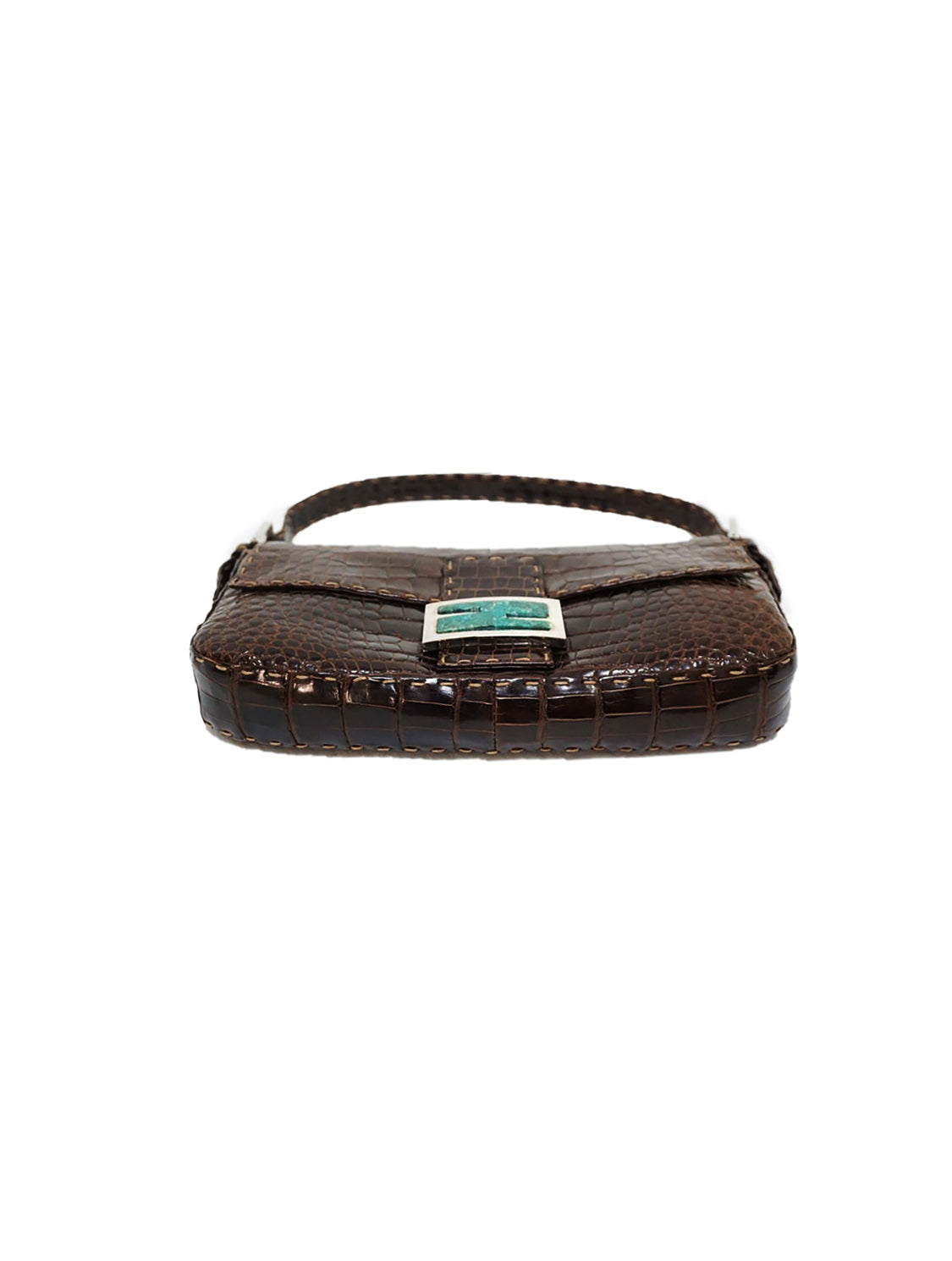 Fendi Black Beaded Baguette