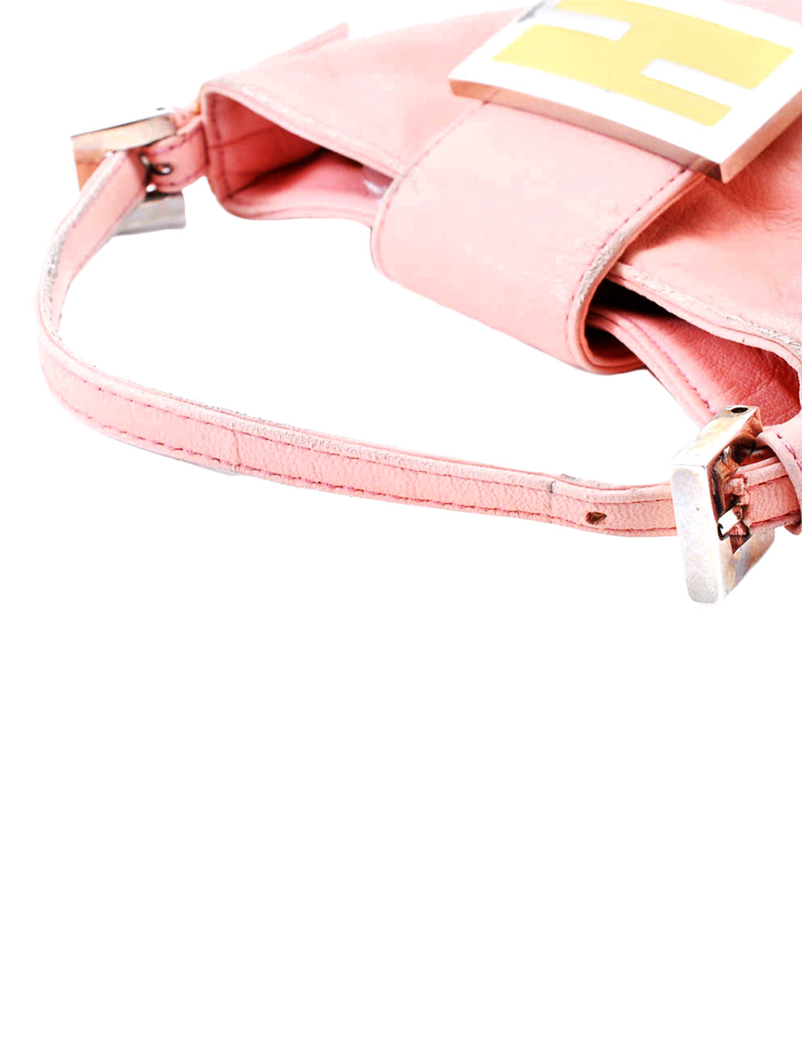 Mini Leather Pouch in Pink - Fendi