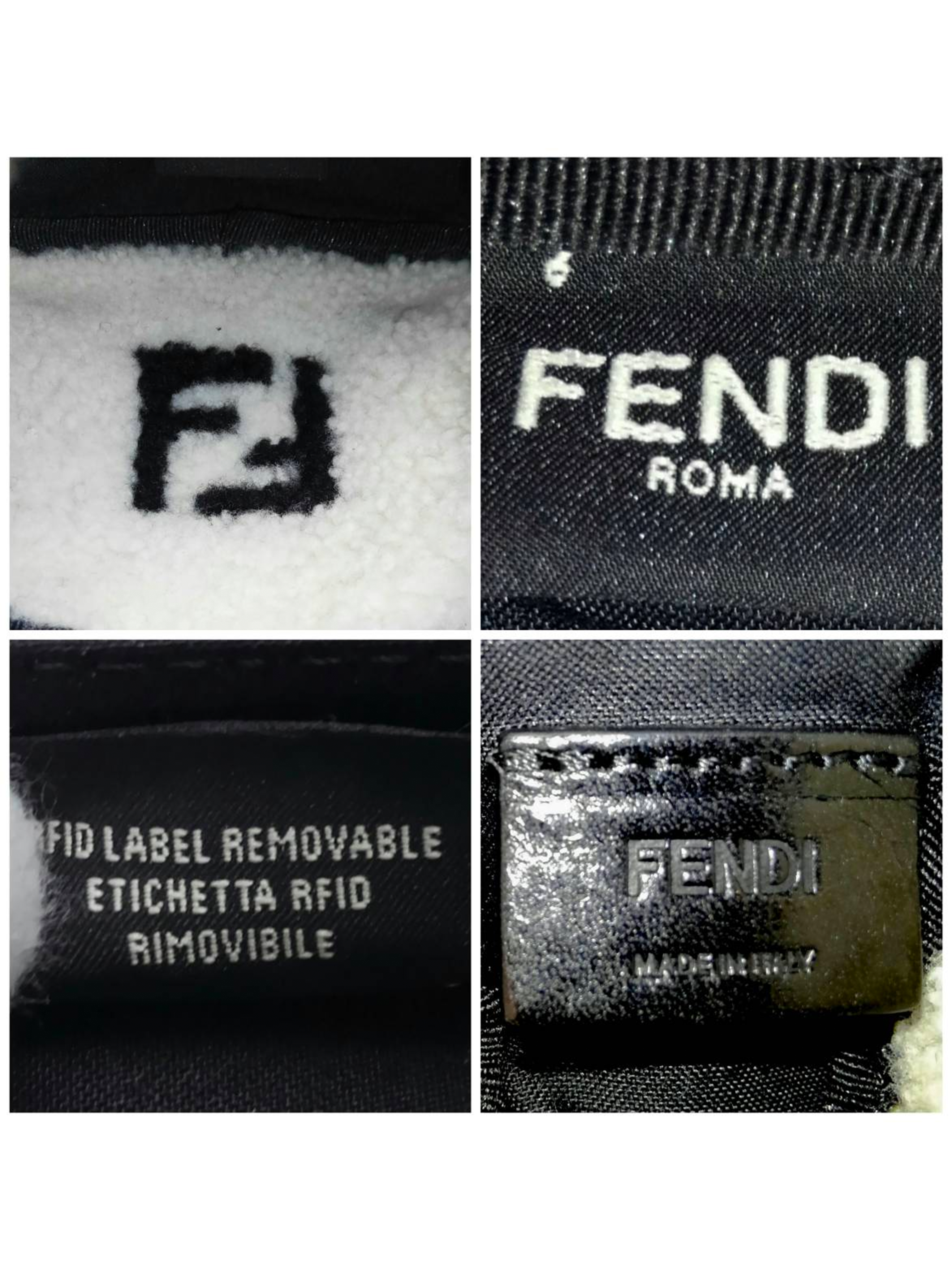 Fendi 2000s Small Vinyl Leather Pouch