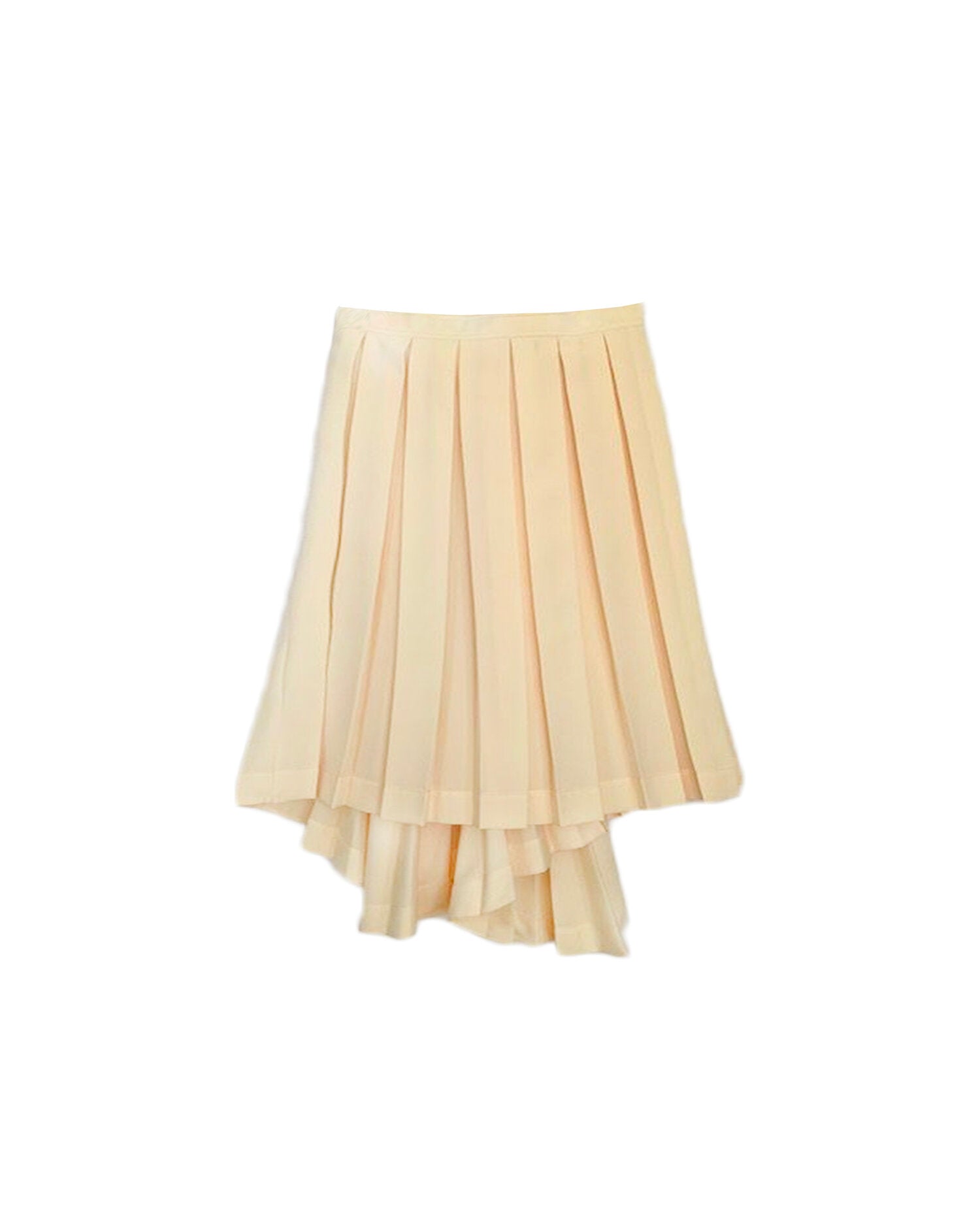 Celine by Phoebe Philo 2018 Yellow Pleated Skirt