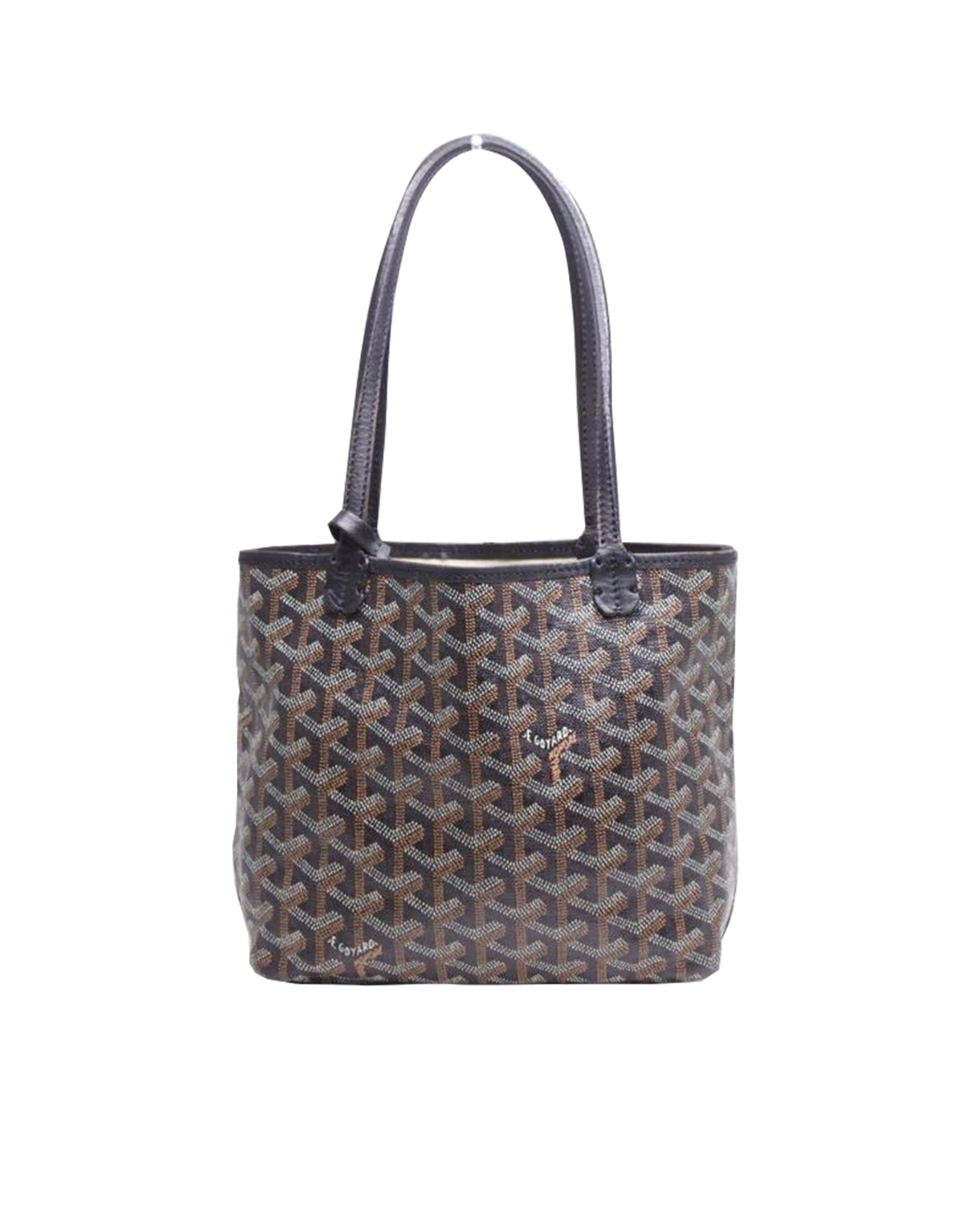 Goyard Saint Louis GM Canvas Tote Shoulder Bag Tan