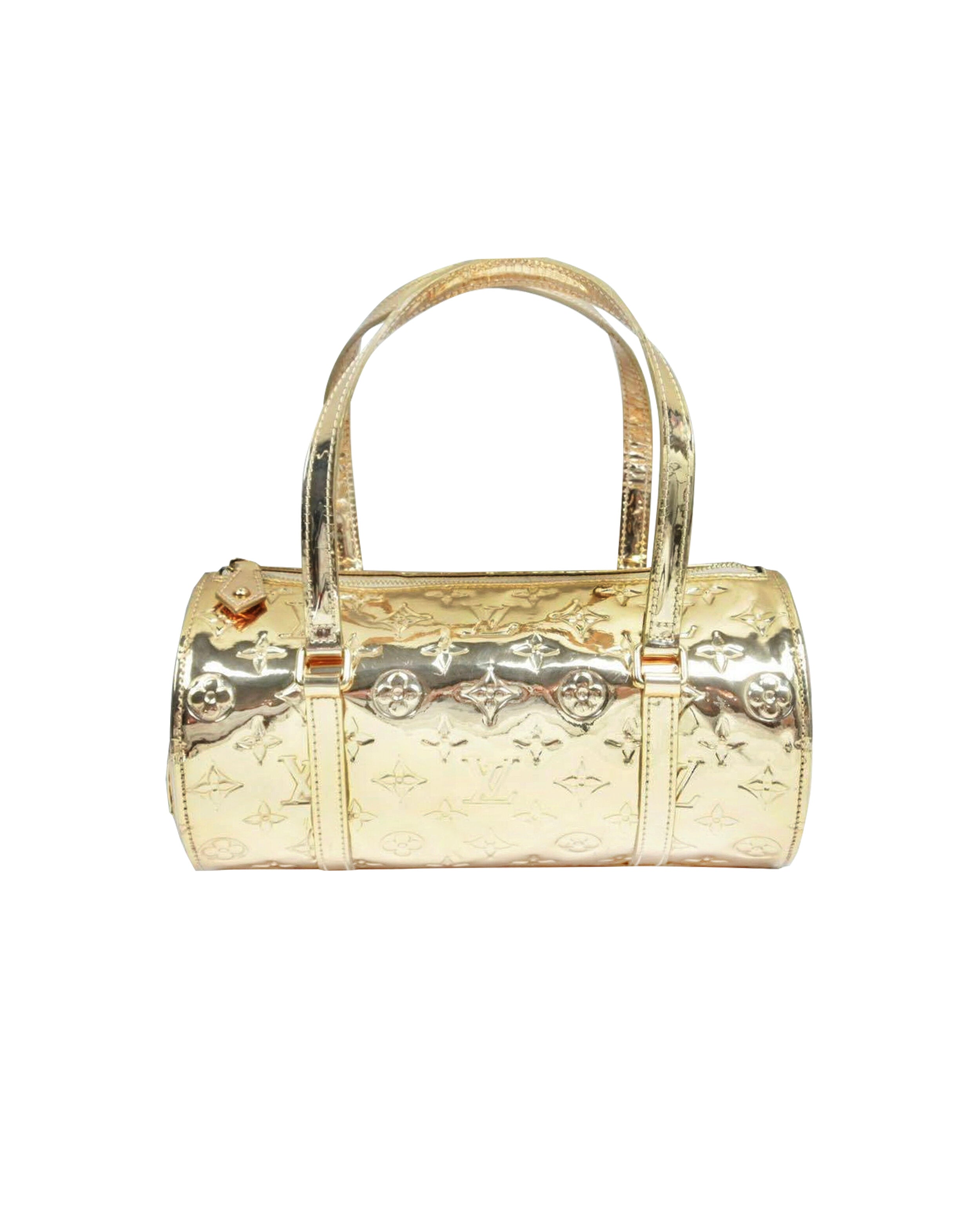 Louis Vuitton Limited Edition Gold Monogram Miroir Papillon Bag