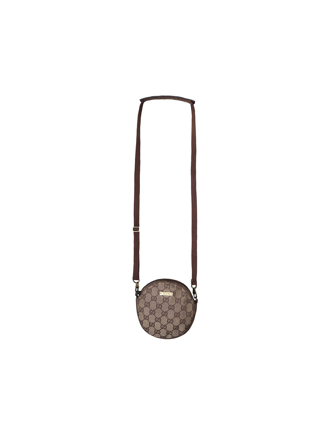 Gucci 2000s Round Monogram Shoulder Bag