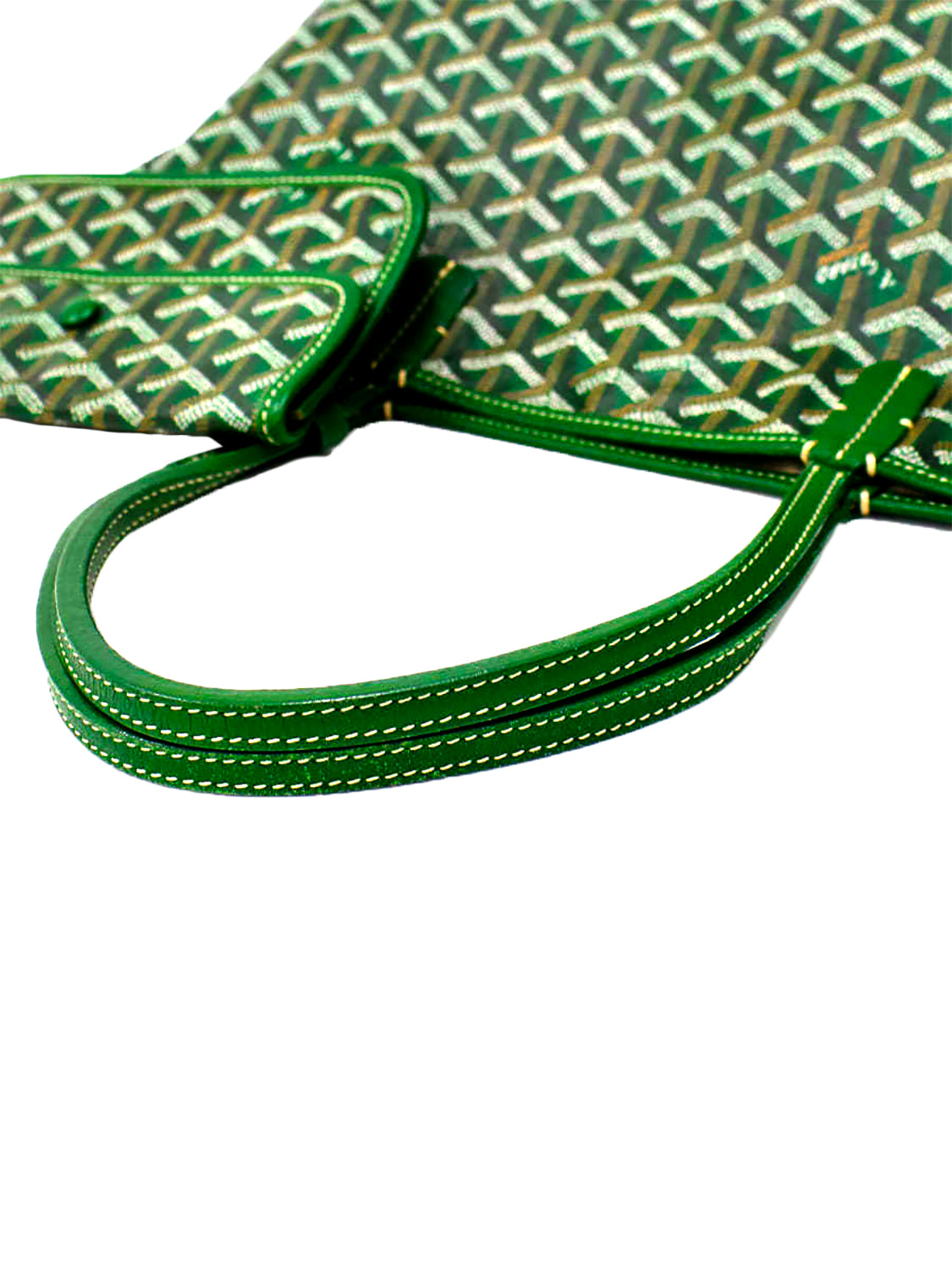 Goyard 2000s Saint Louis GM Green Tote · INTO