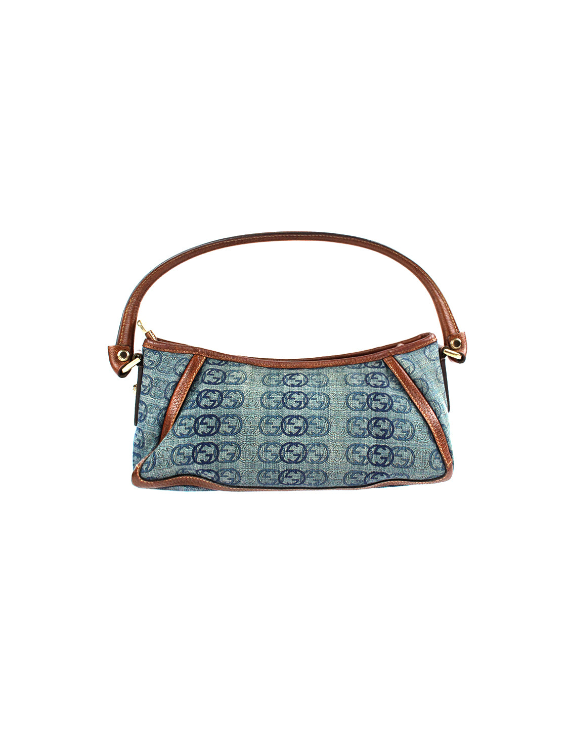 Gucci 2000s Rare Denim Logo Handbag
