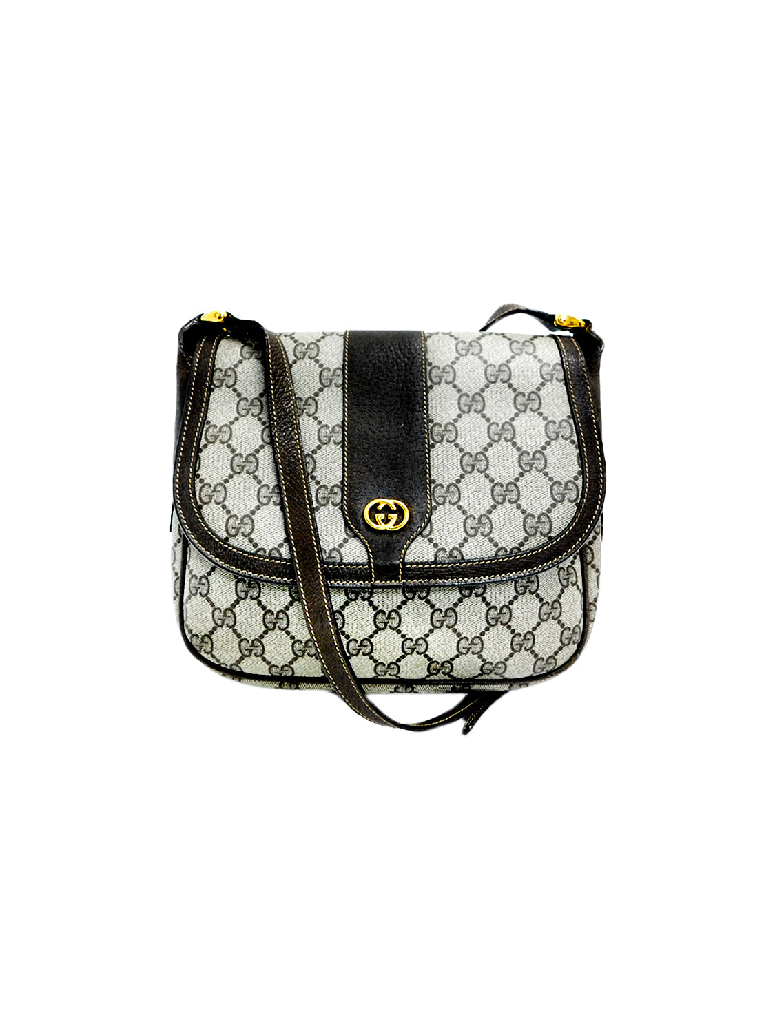 Gucci 2000s Black Monogram Small Pouch Bag · INTO