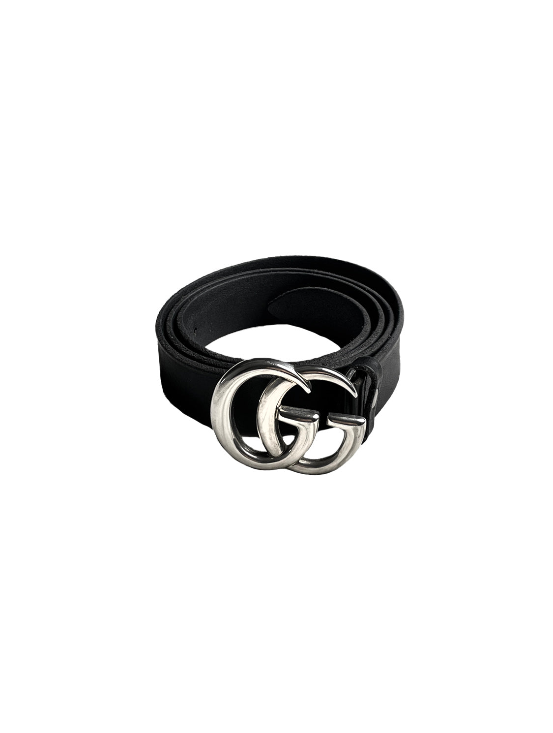 Gucci Leather Belt with Double G Buckle