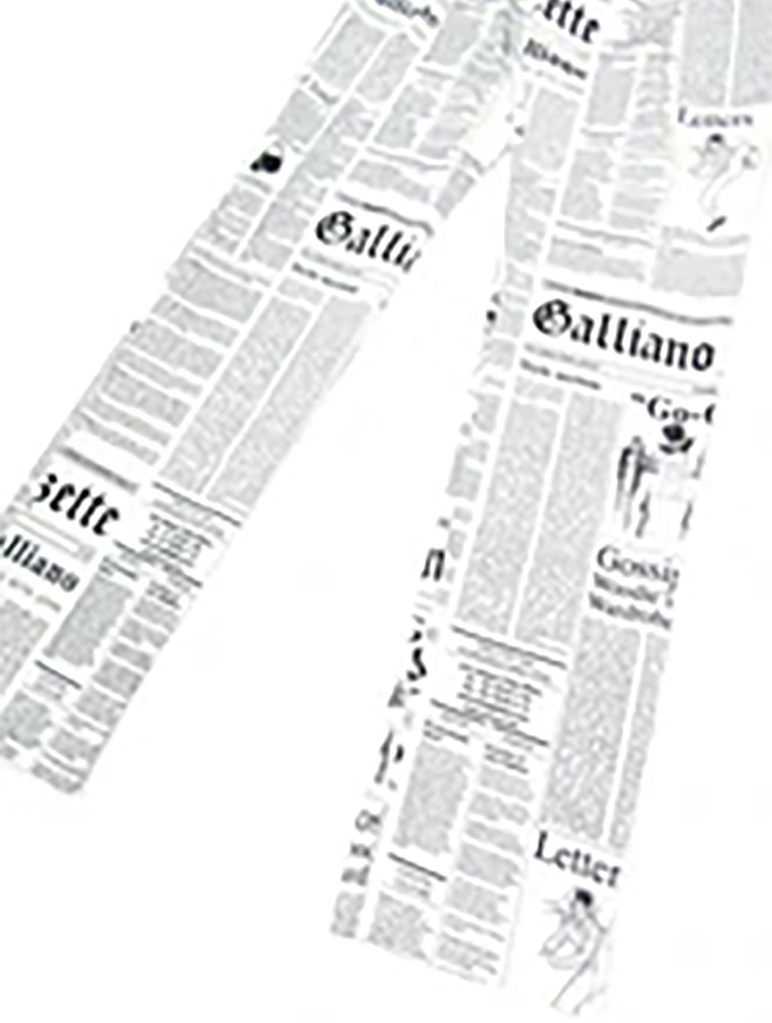 John Galliano 2000s Gazette Rare Straight Leg Pants