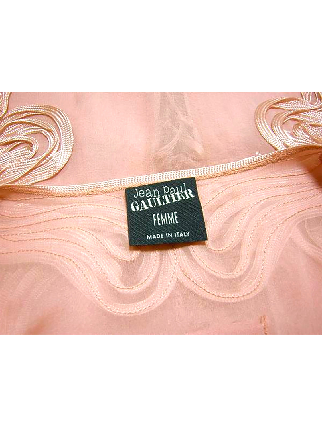 Jean Paul Gaultier 1990s Rare Pink Silk Corset Top