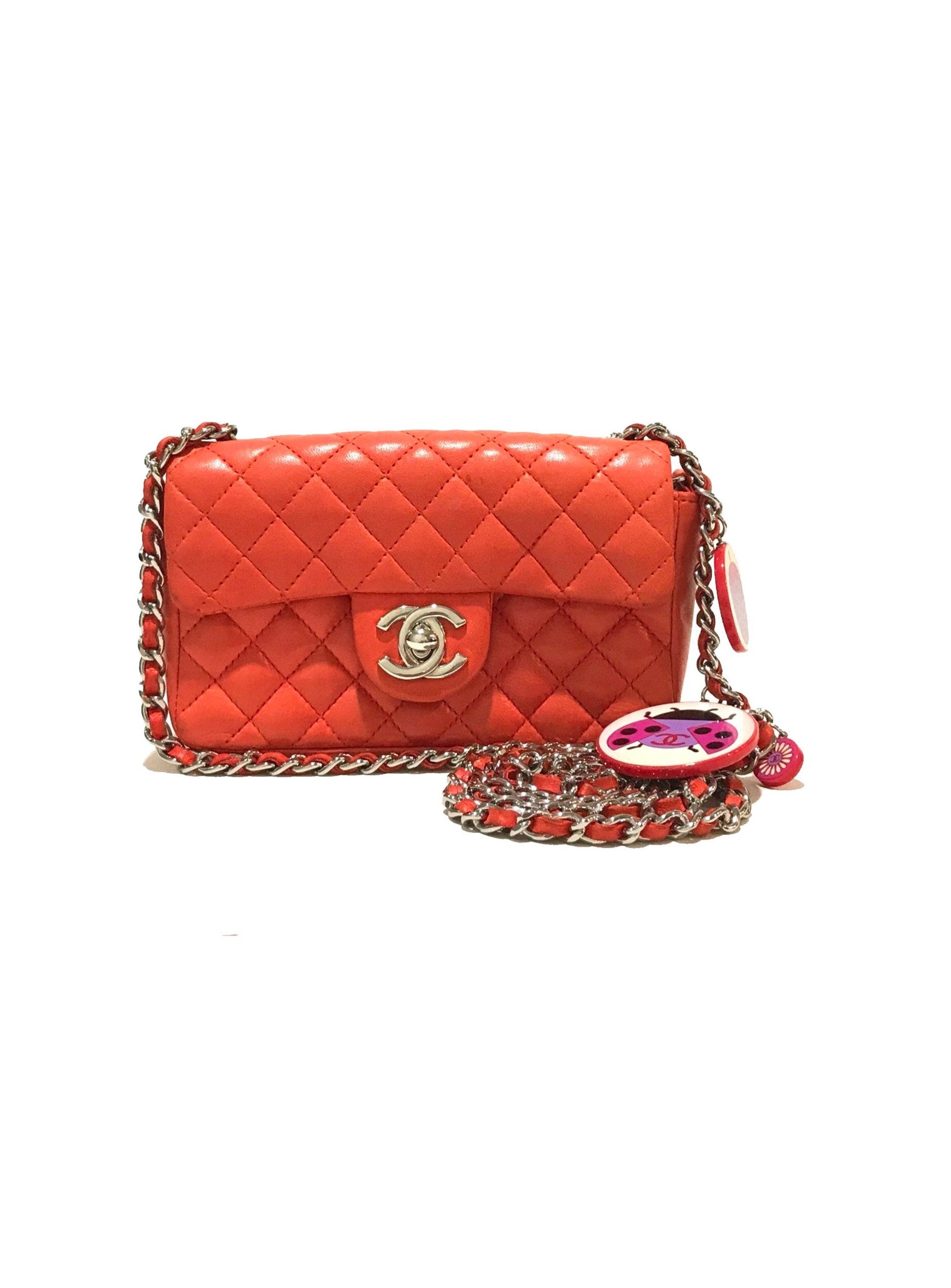 Chanel Lambskin Vintage Square Mini Flap Red – Now You Glow