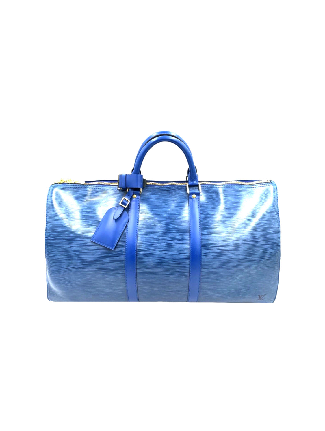 Louis Vuitton 2000s Epi Leather Blue Boston Bag