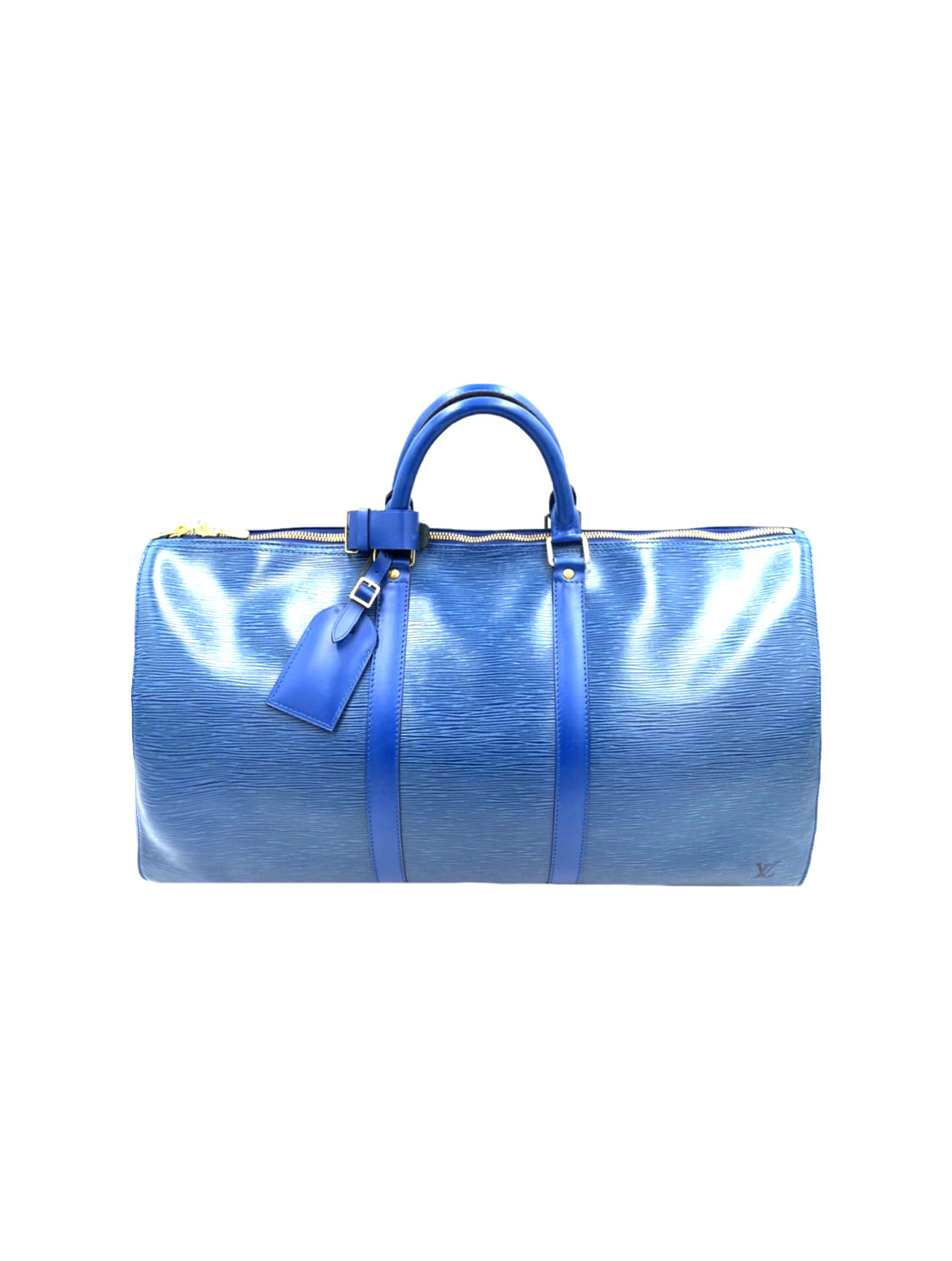 Louis Vuitton 2000s Noe Blue Epi Drawstring Bag · INTO