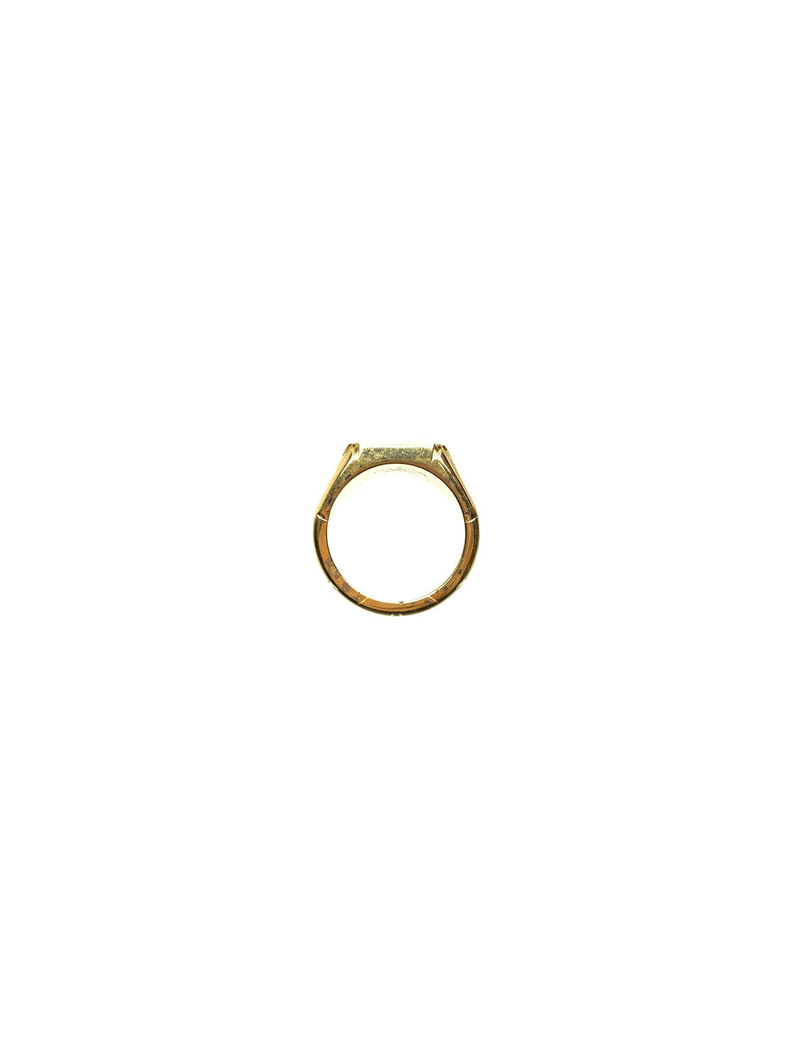 Louis Vuitton Signet LV Logo Ring - Size 9