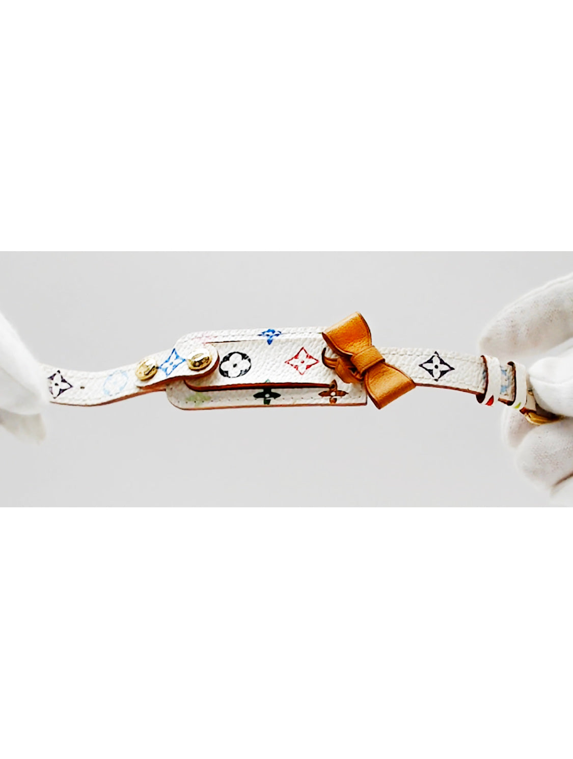 Monogram leather bracelet Louis Vuitton Multicolour in Leather - 36909176