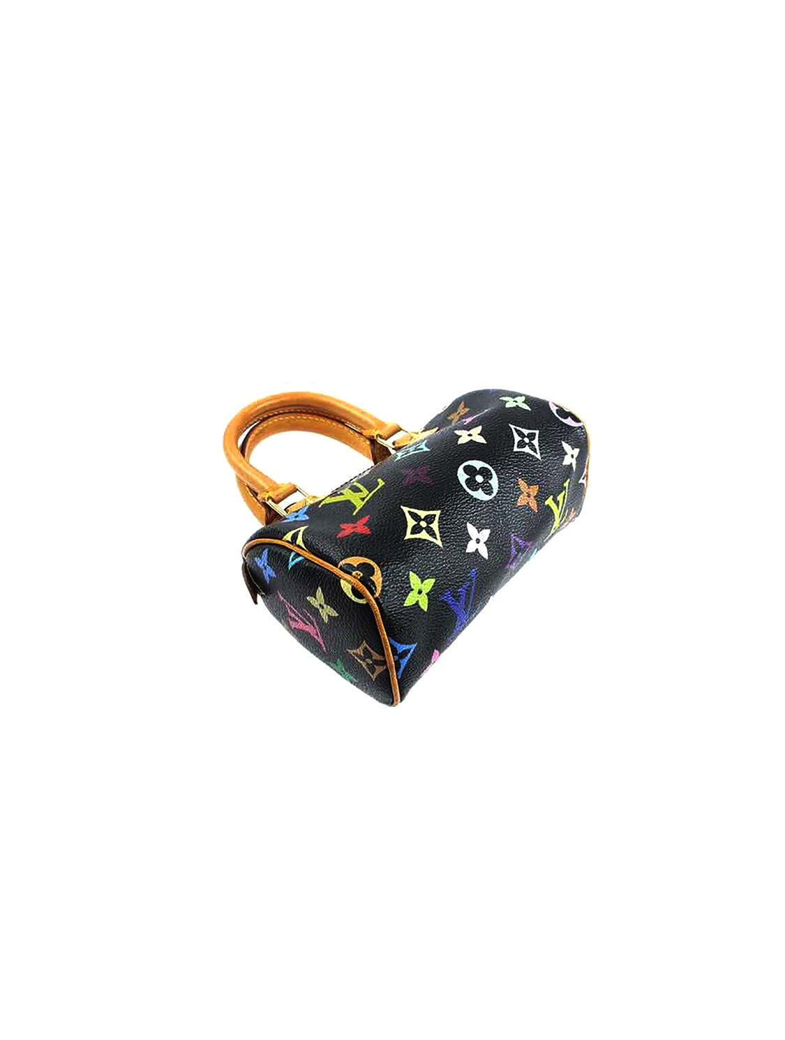 LOUIS VUITTON Nano Murakami Speedy Monogram Satchel Bag Multicolor