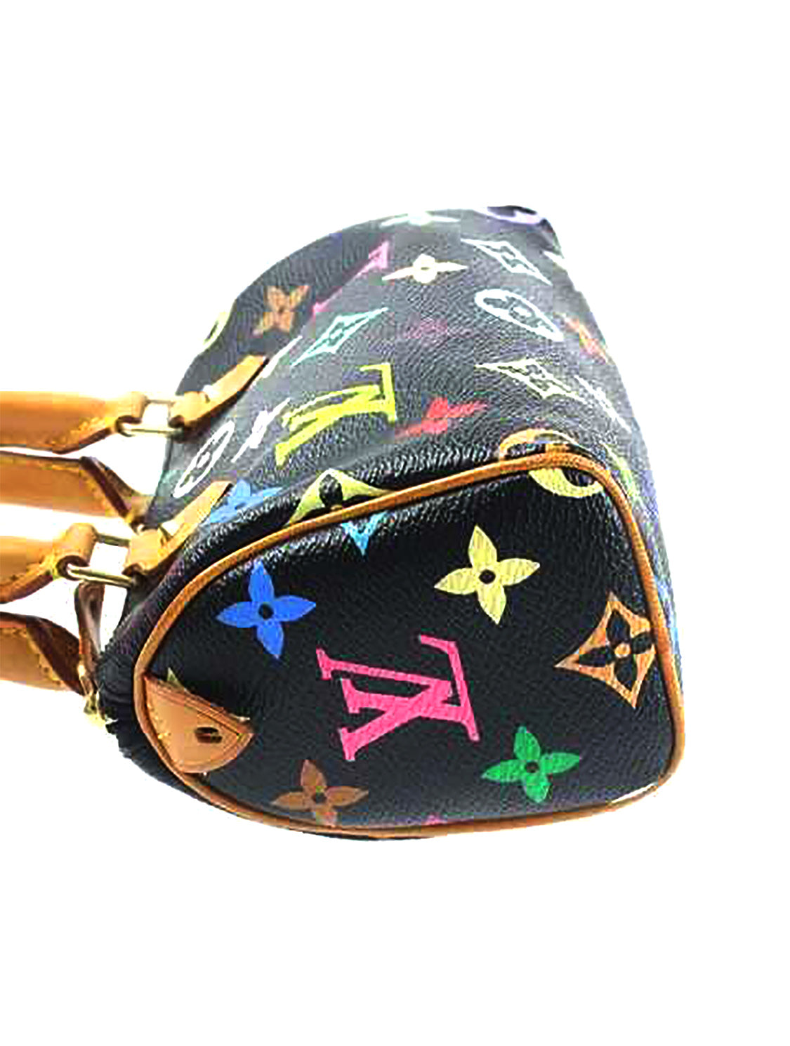 Louis Vuitton 2003 Black Multicolor Mini Speedy · INTO