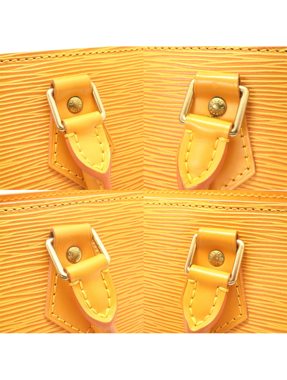 Louis Vuitton 2000s Tassil Yellow Epi Leather Sac Triangle Handbag