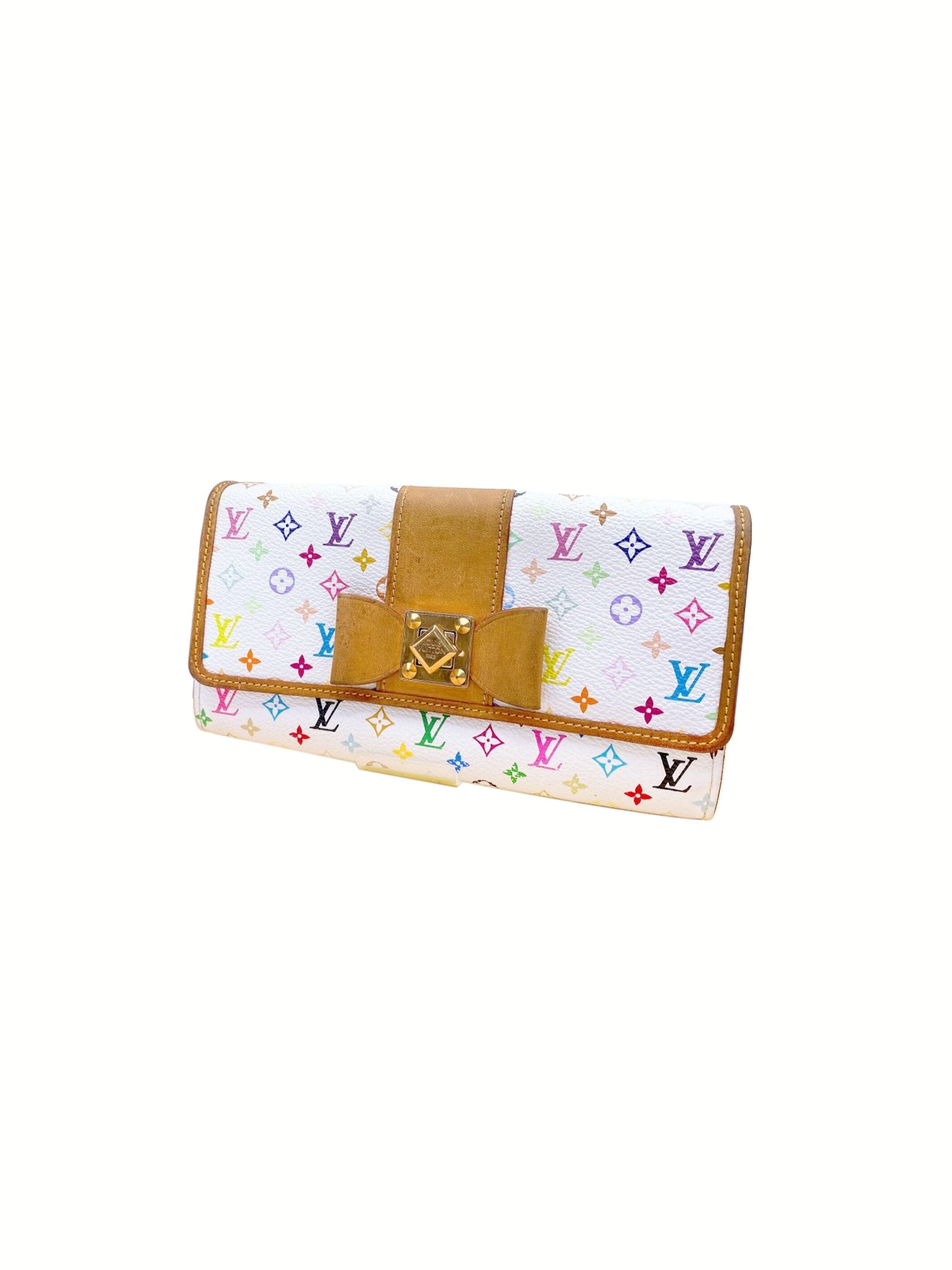 Louis Vuitton 2003 White Bow Murakami Wallet · INTO