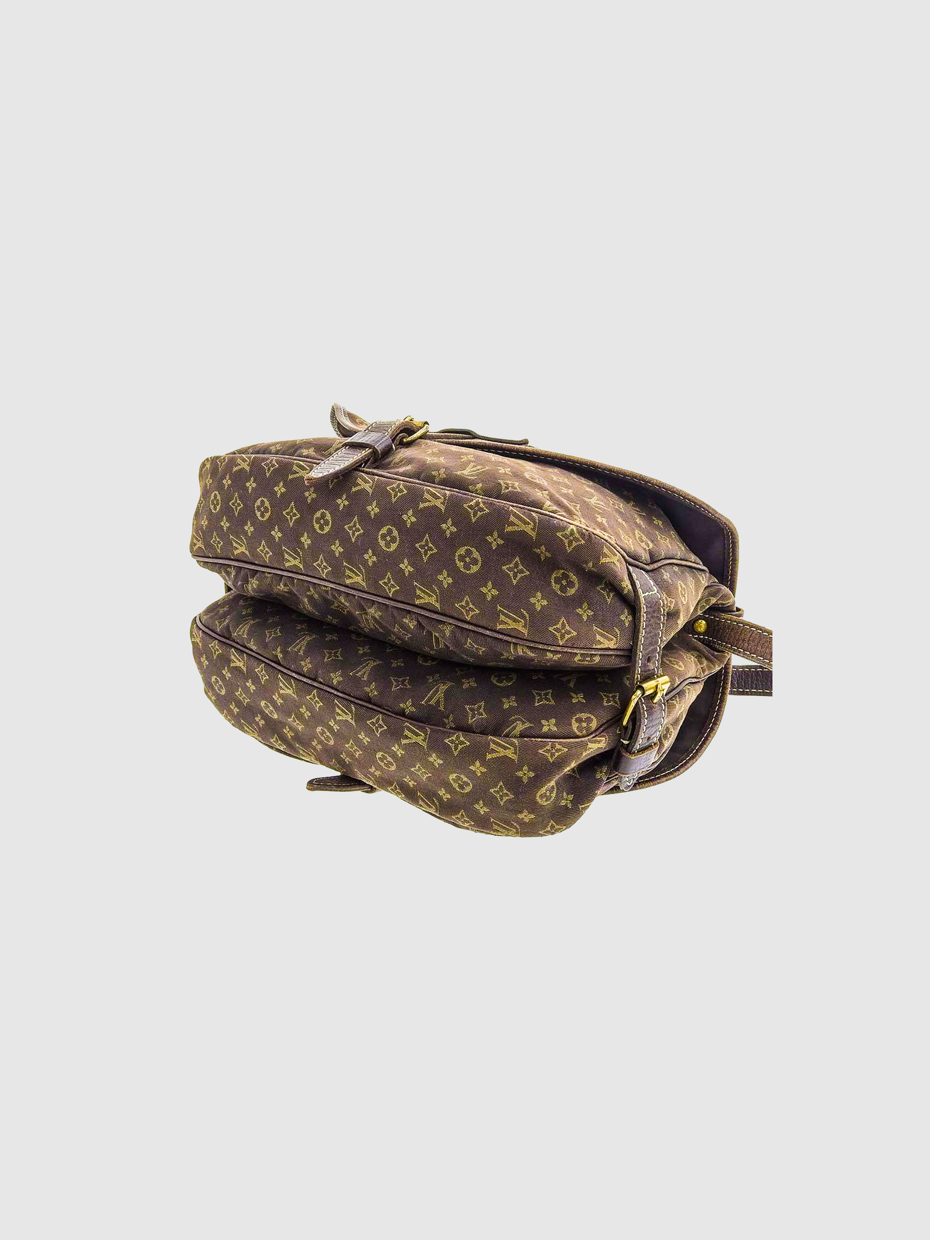 LOUIS VUITTON SAUMUR MINI LIN MONOGRAM BAG