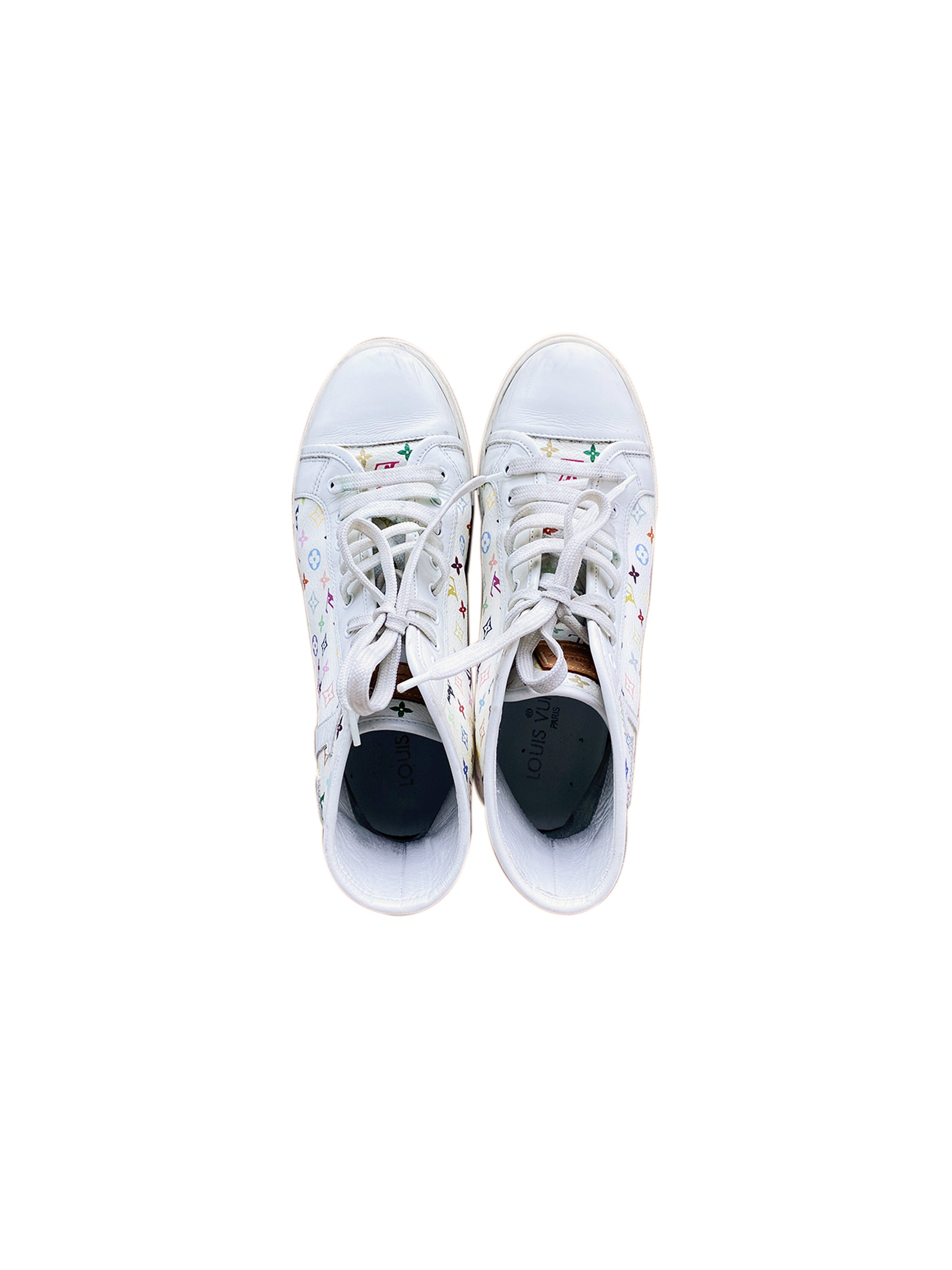 Louis Vuitton 2003 Murakami White Leather Converse