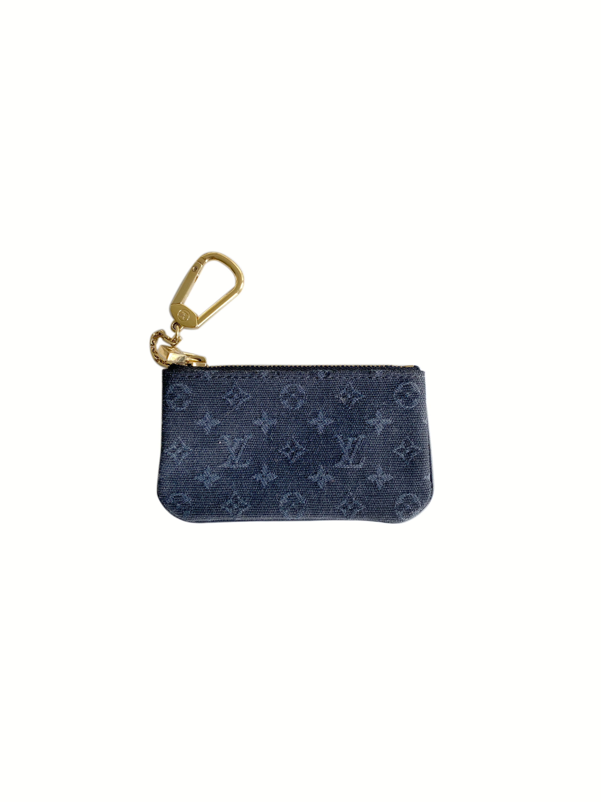 Louis Vuitton 2000s Navy Denim Rare Pouch